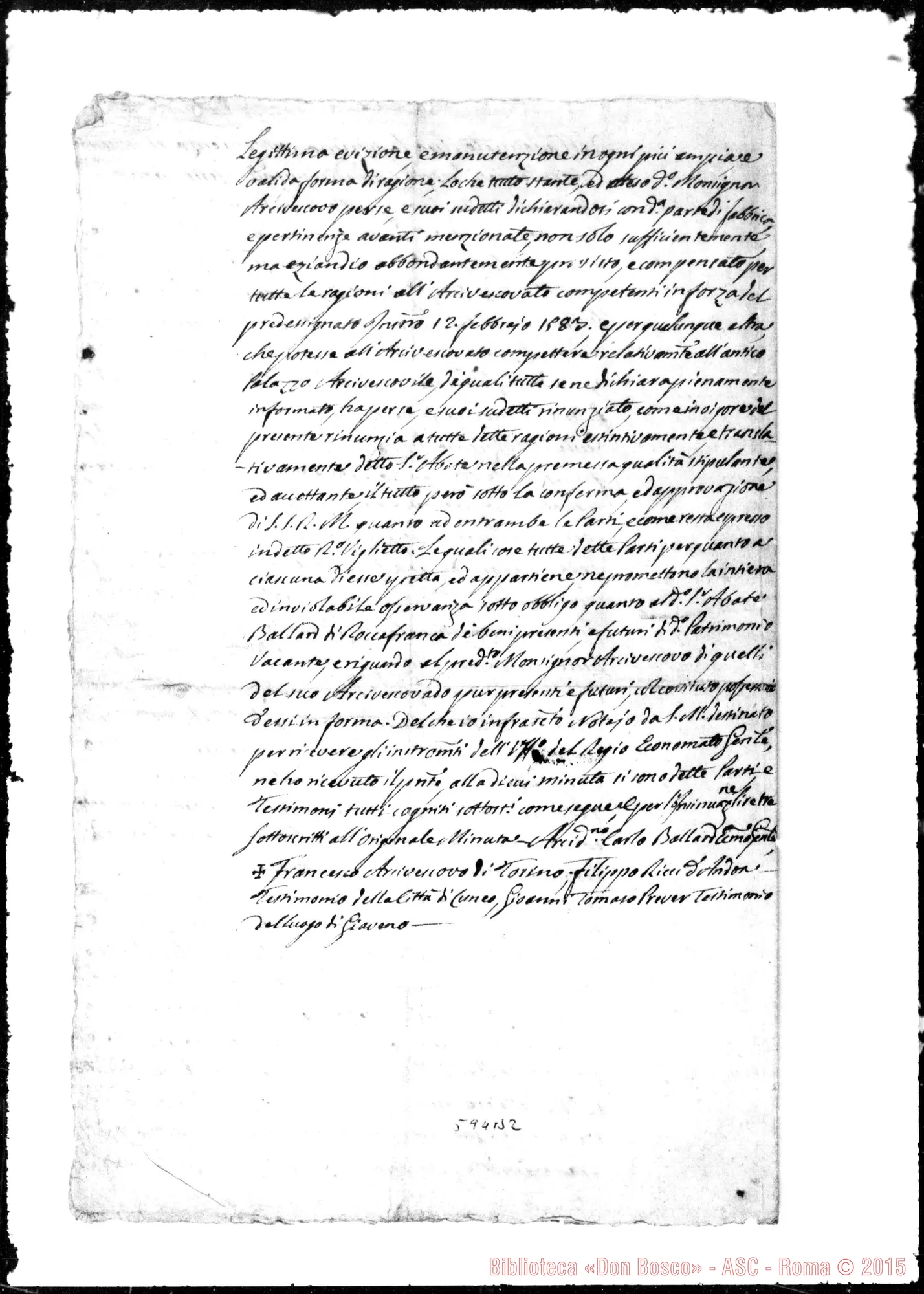 Fotogramma B 2 — Cessione fatta dalla Regia Azienda…
