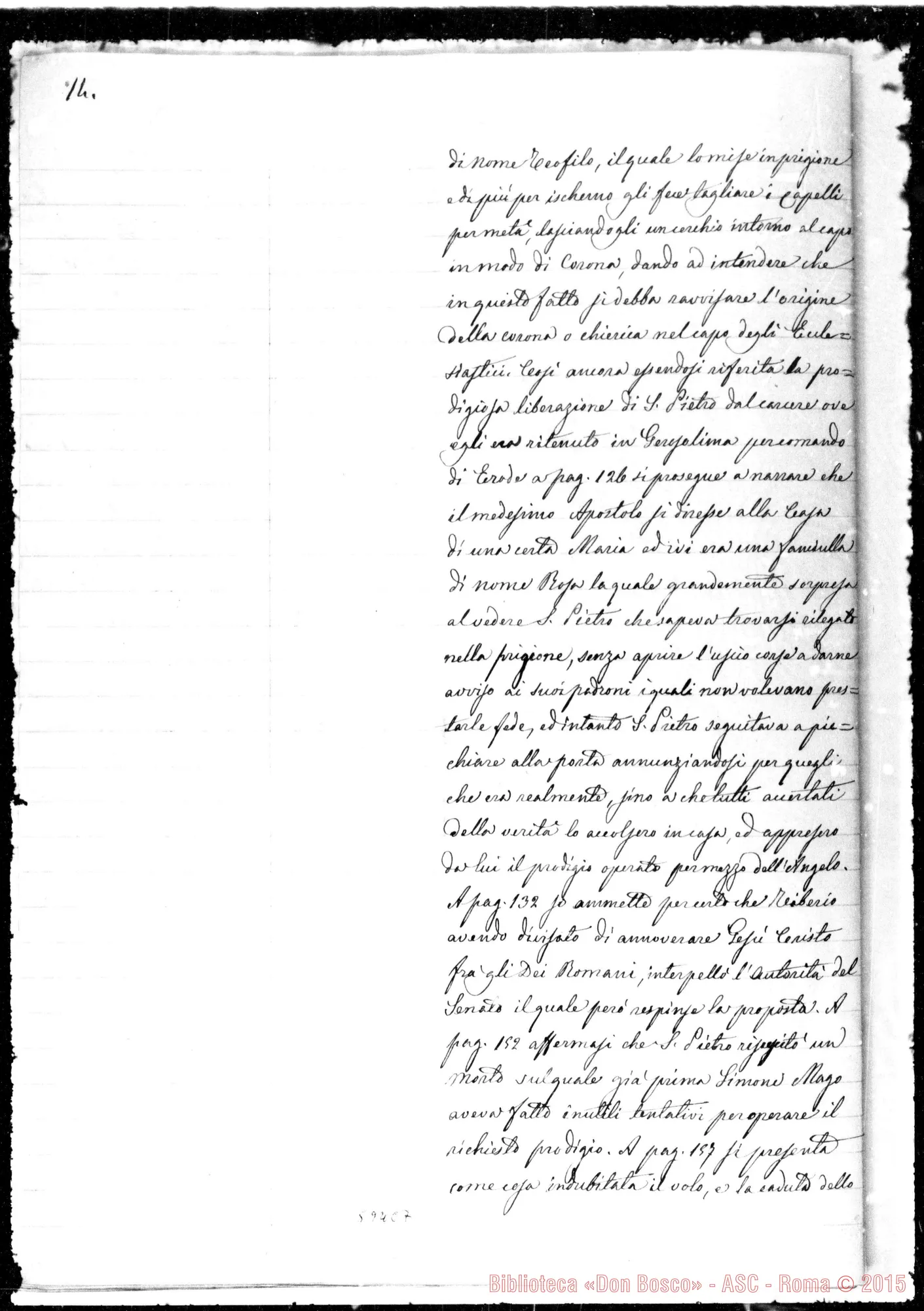 Fotogramma C 7 — Congregazione Salesiana. Copie di lettere. Fascicolo