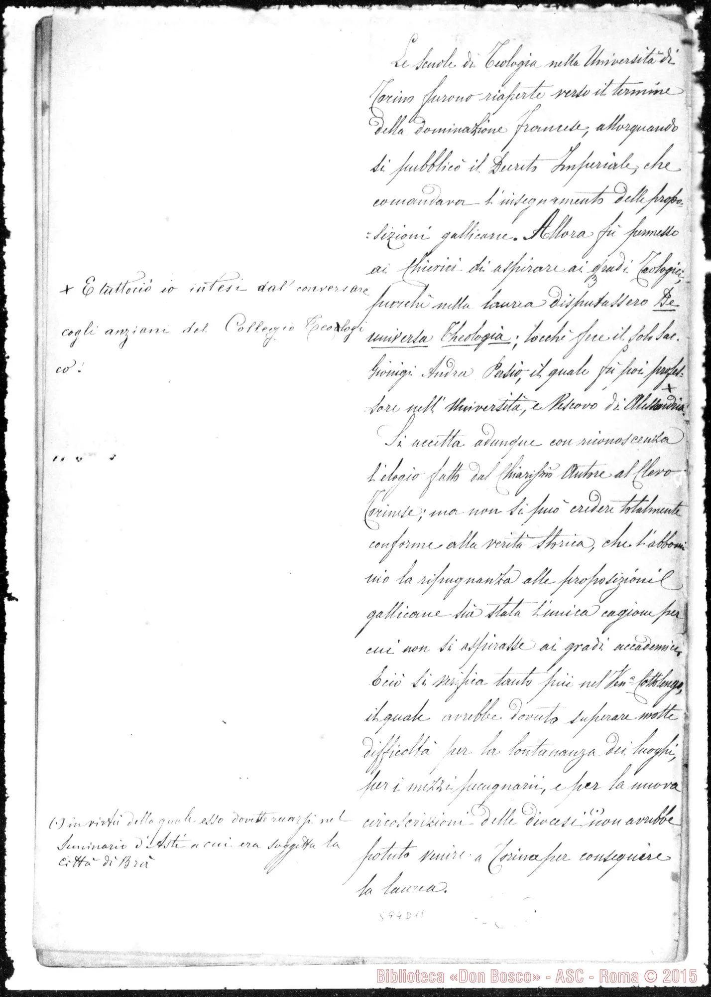 Fotogramma D 11 — Cottolengo. Osservazioni sopra la vita del V. Cottolengo scritta da L. Gastaldi
