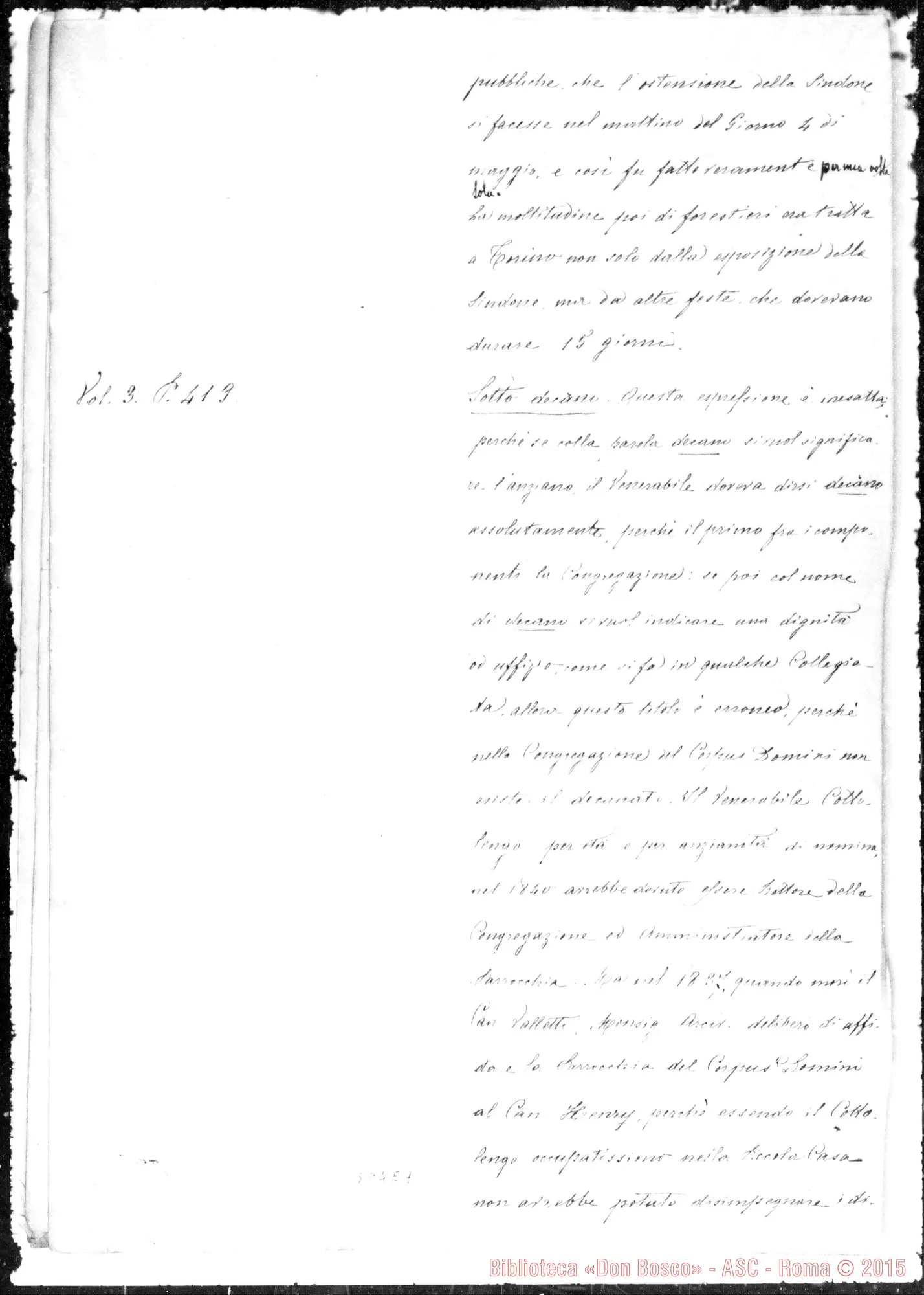 Fotogramma E 7 — Cottolengo. Osservazioni sopra la vita del V. Cottolengo scritta da L. Gastaldi