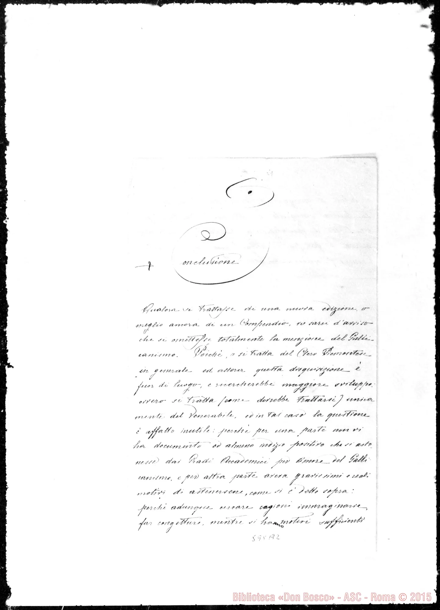 Fotogramma A 2 — Cottolengo. Osservazioni sopra la vita del V. Cottolengo scritta da L. Gastaldi