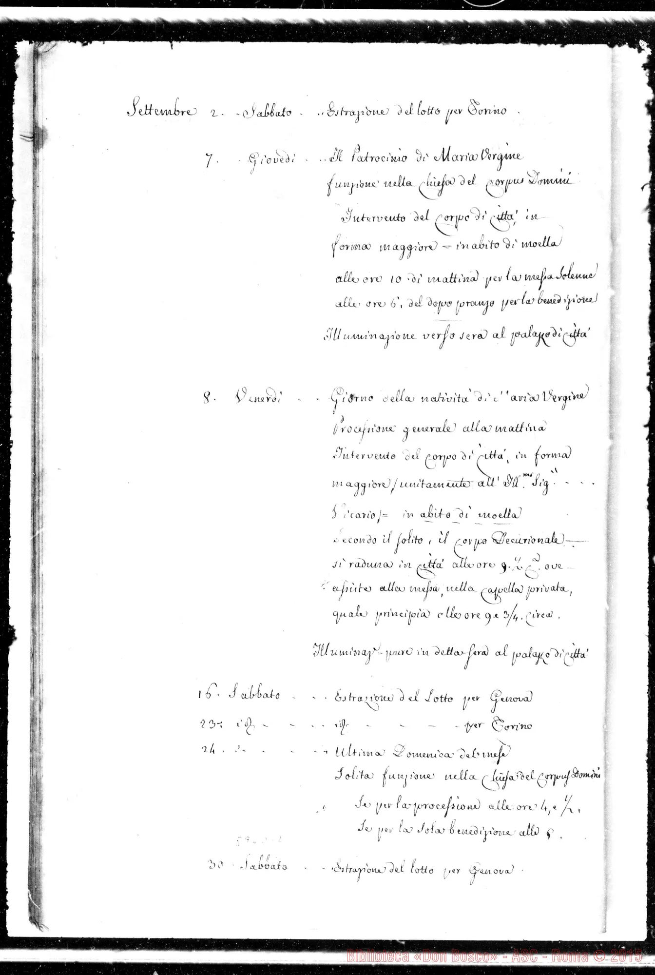 Fotogramma D 12 — Funzioni E divozioni pubbliche ordinarie…