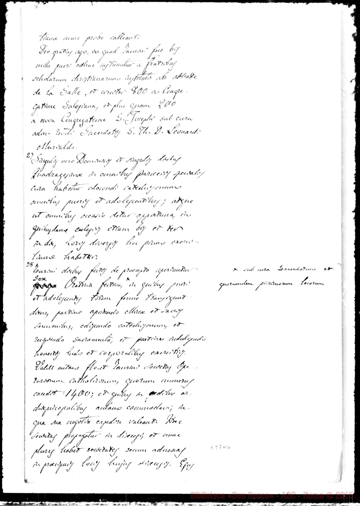 Fotogramma A 4 — »-Sacra Congregationi Concilii. Minuta