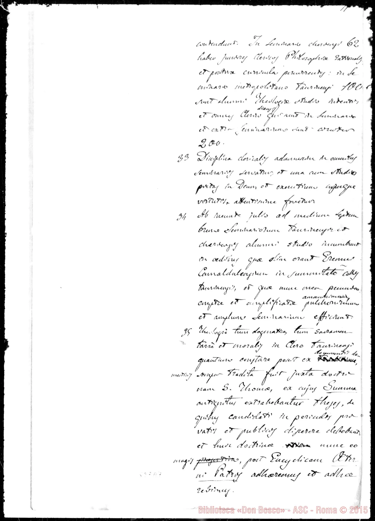 Fotogramma A 7 — »-Sacra Congregationi Concilii. Minuta