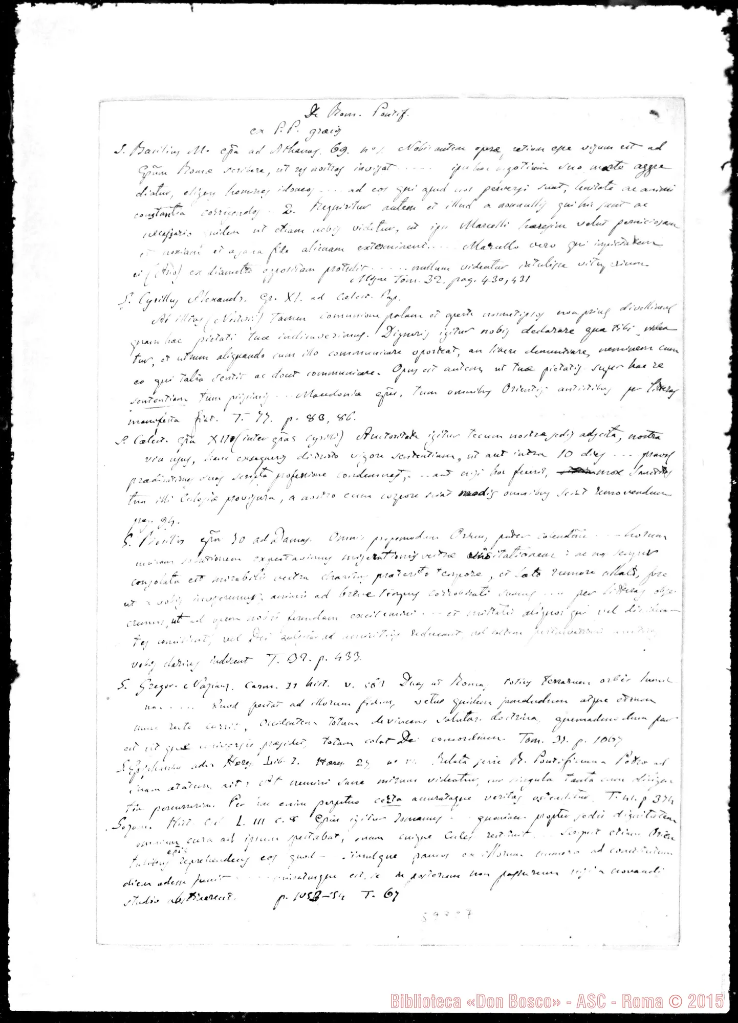 Fotogramma C 7 — » sulla Infallibilità Pontificia