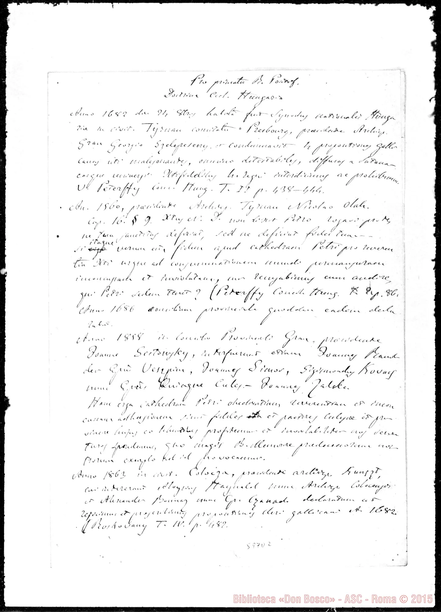 Fotogramma D 2 — » sulla Infallibilità Pontificia