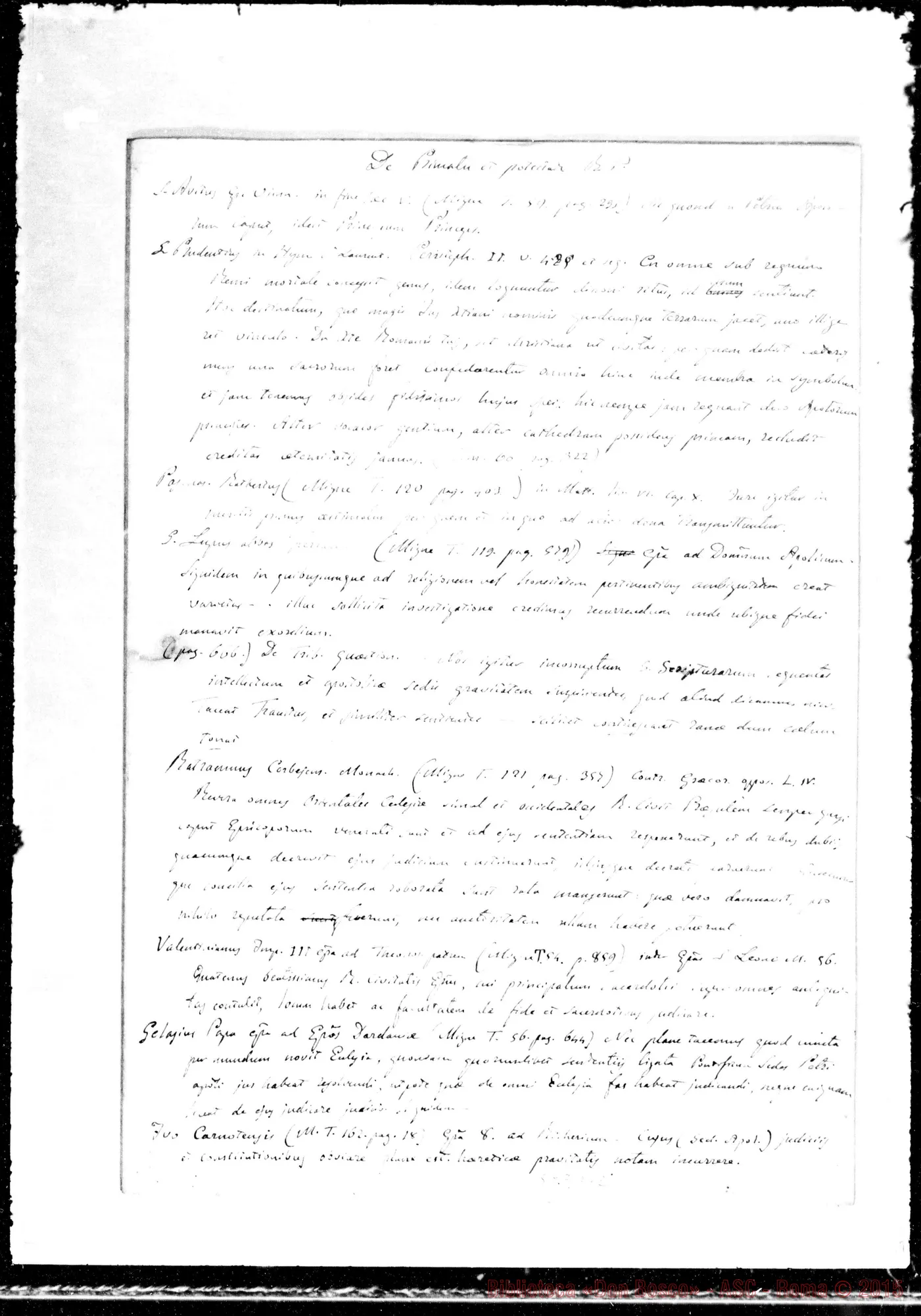 Fotogramma D 12 — » sulla Infallibilità Pontificia
