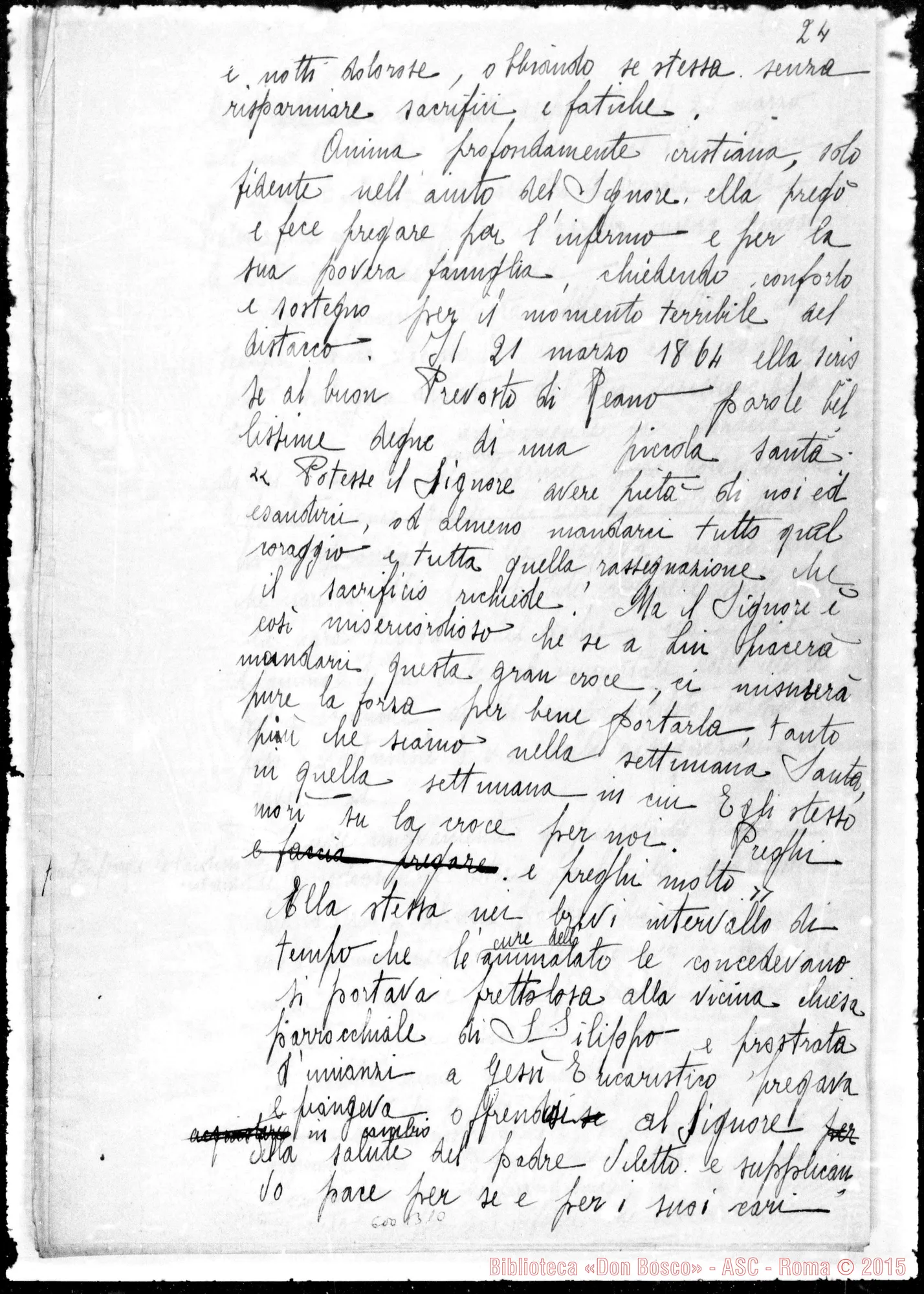 Fotogramma B 10 — Maria Vittoria, duchessa. Notizie biografiche. Ms.