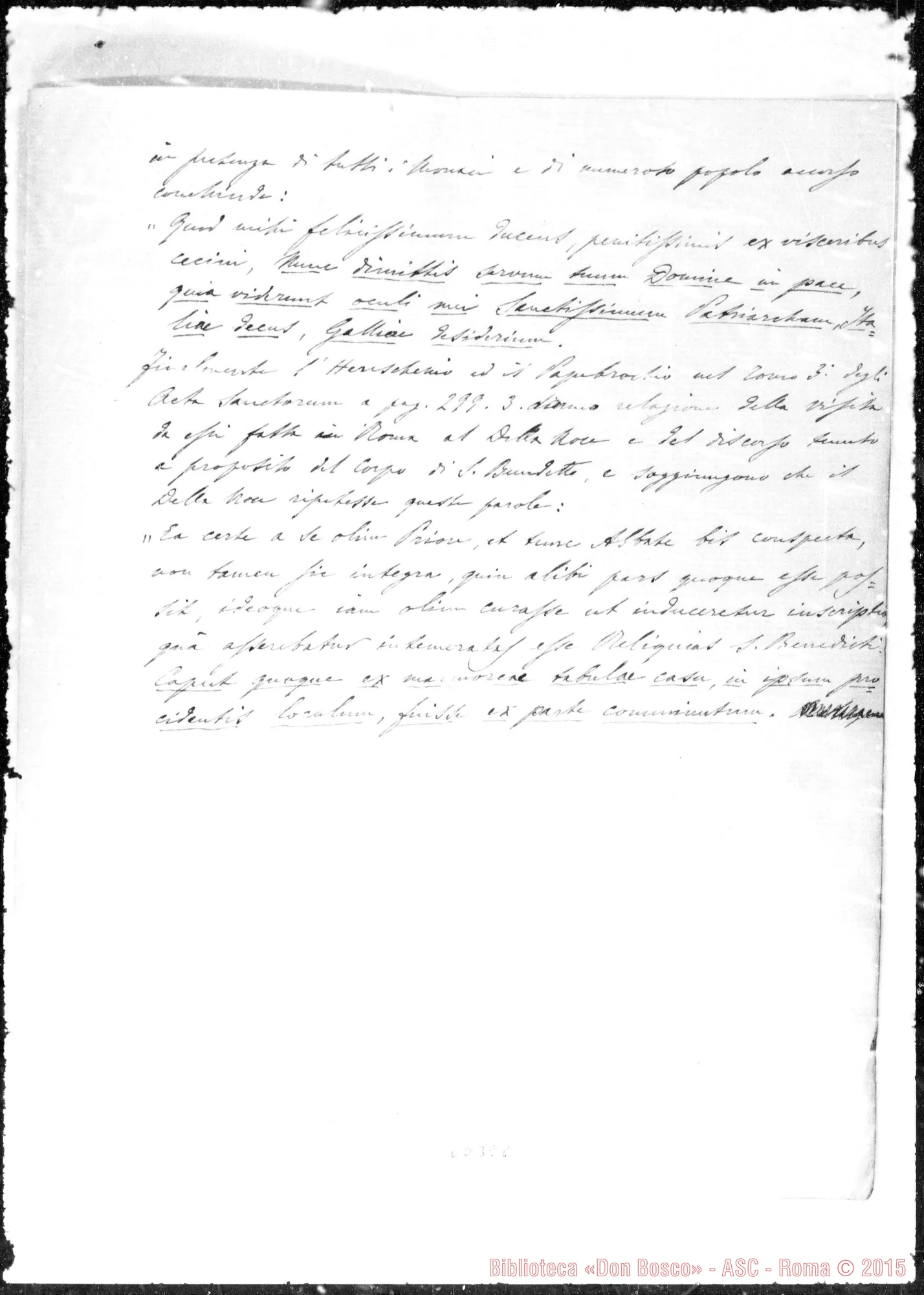Fotogramma E 8 — S. Benedetto, reliquie di