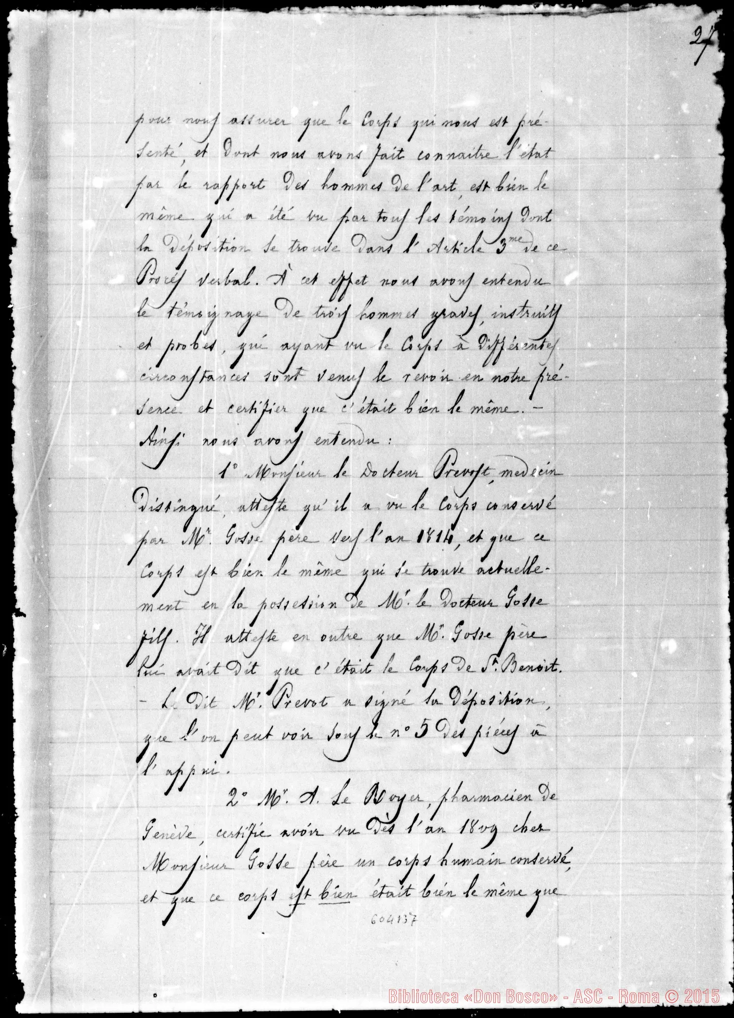 Fotogramma B 7 — S. Benedetto, reliquie di