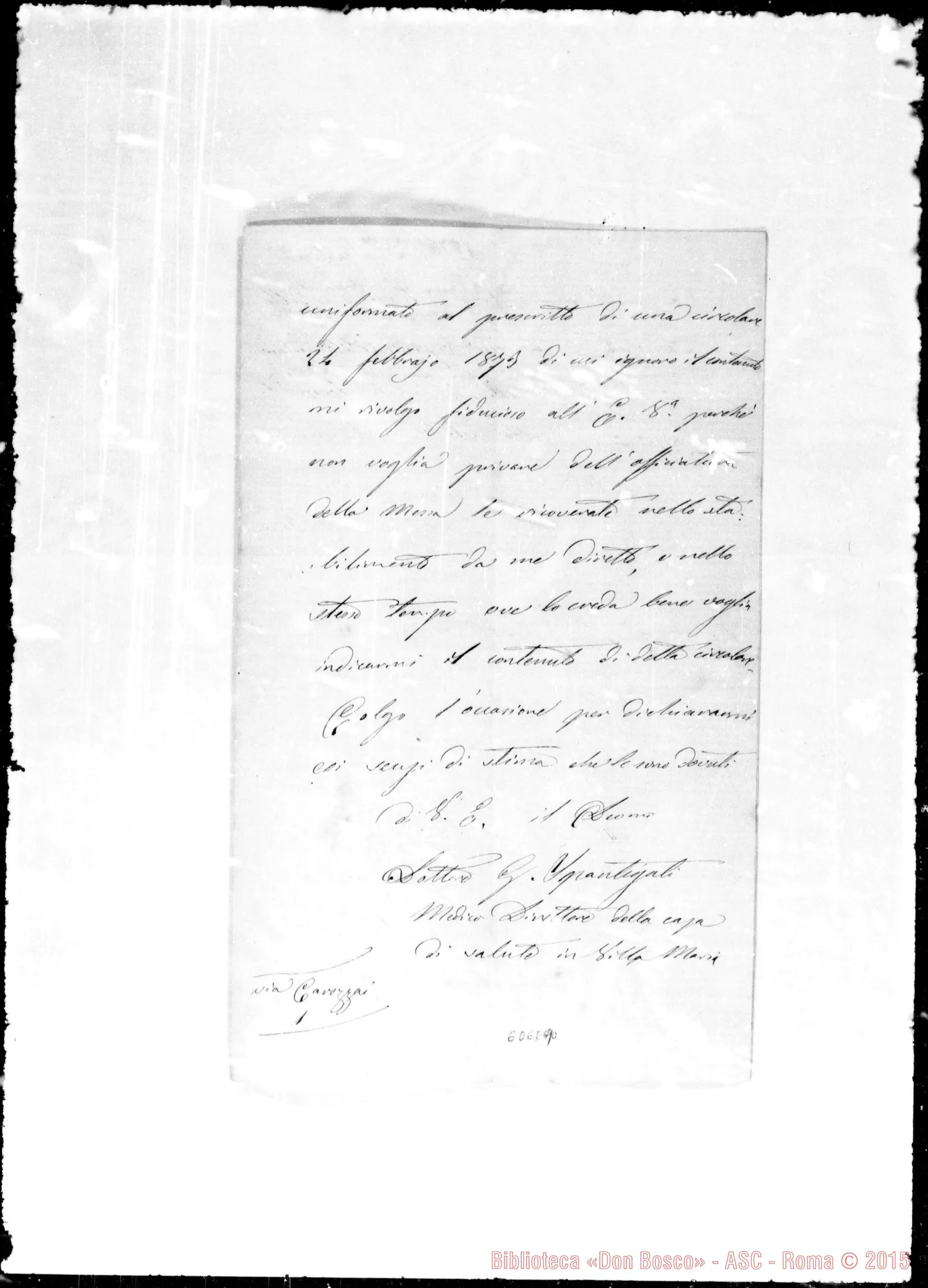 Fotogramma E 9 — Spantigati G., dottore-Eccellenza