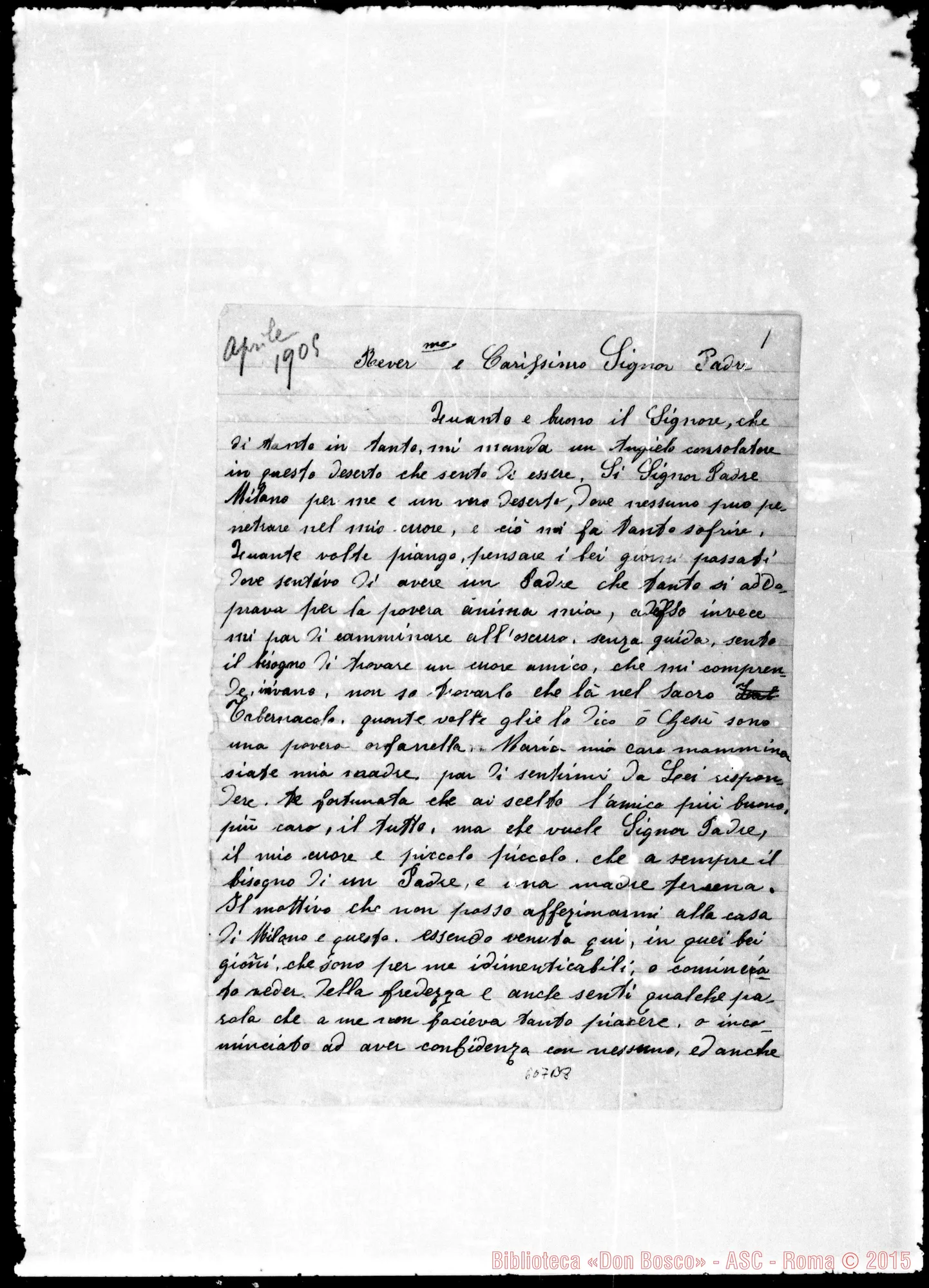 Fotogramma B 8 — Rev.do Sig. Padre: Quanto è buono il Signore…