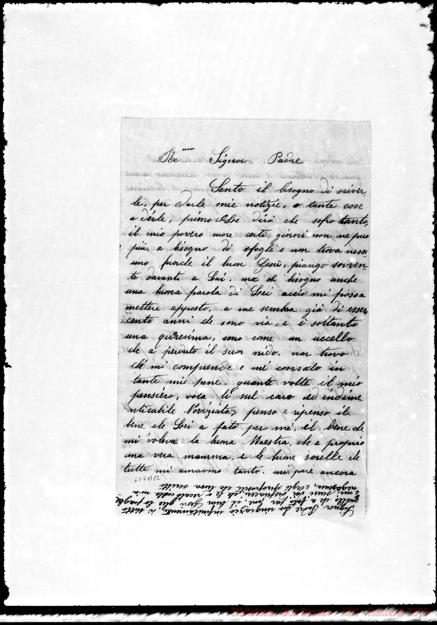 Fotogramma B 12 — Rev.do Sig. Padre: Sento il bisogno
