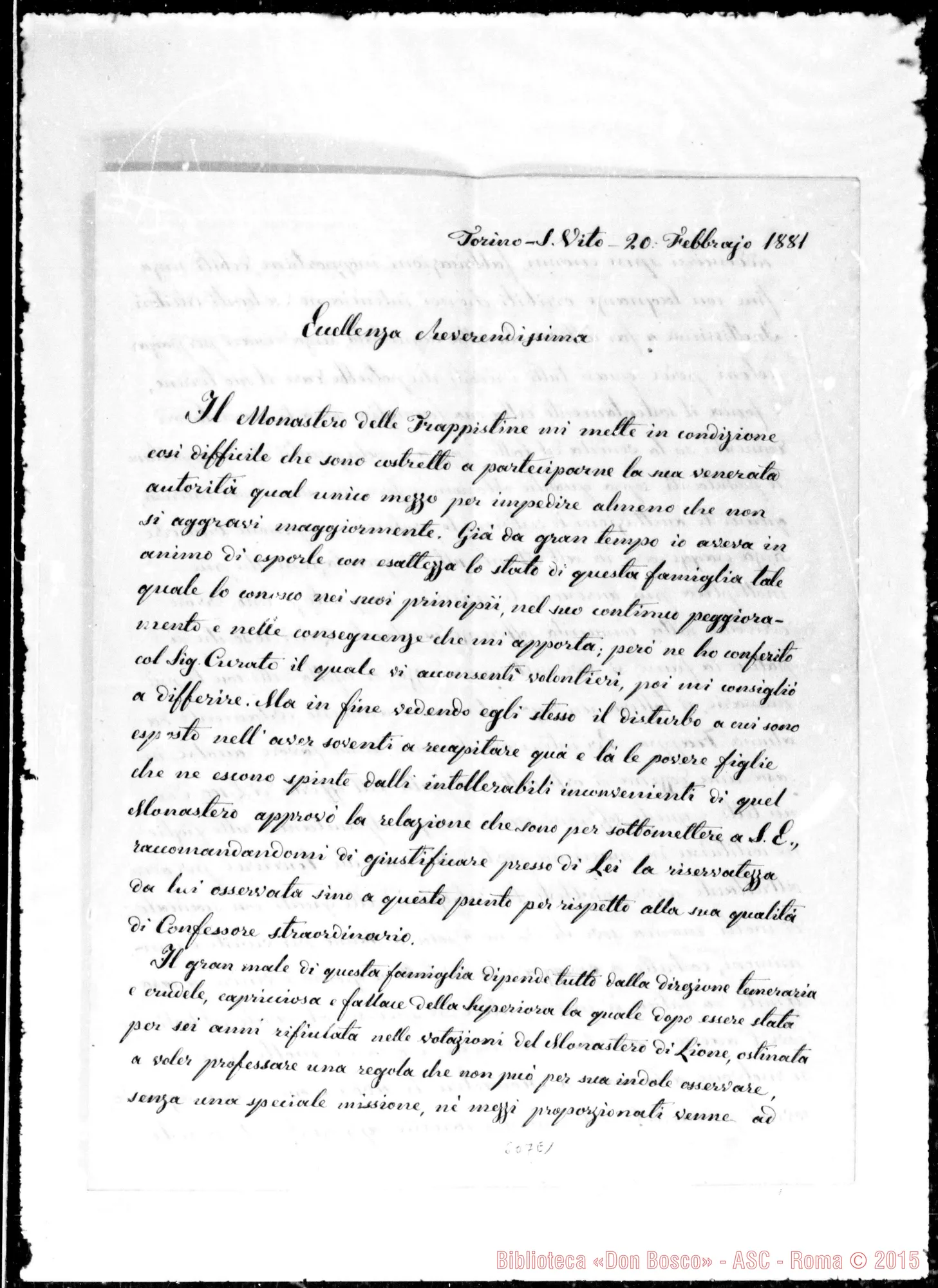 Fotogramma E 1 — Barberis Vittorio-Eccellenza Rev.ma
