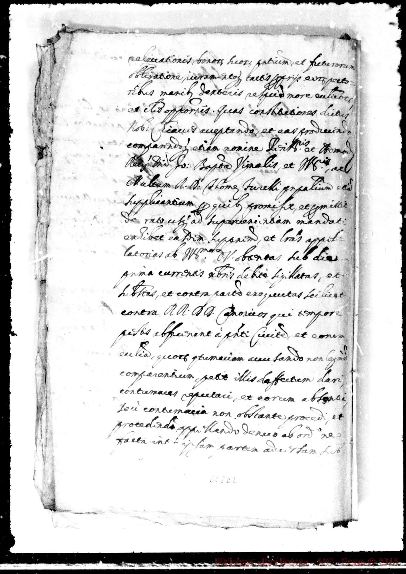 Fotogramma D 2 — Canonici esclusi dalla distribuzione