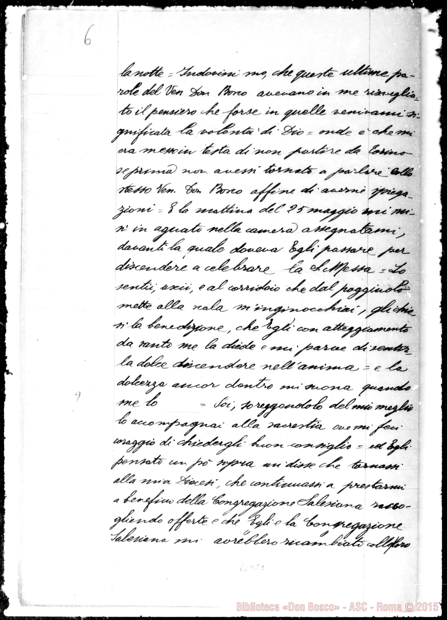 Fotogramma E 2 — Relazione inviata da D. Franco A Rev.do nel Sig. Copia