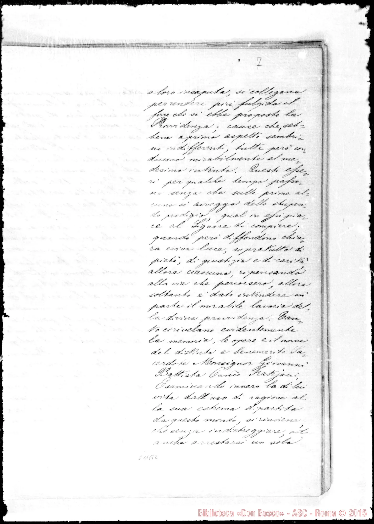 Fotogramma A 2 — Elogio funebre in onore di Mons. Fratejacci