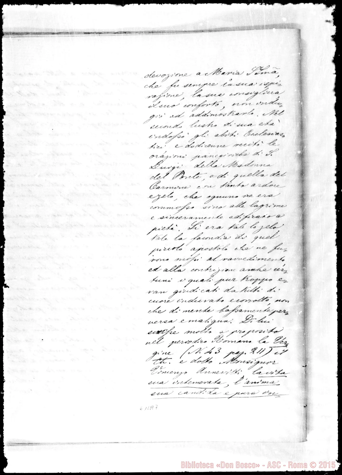 Fotogramma A 7 — Elogio funebre in onore di Mons. Fratejacci