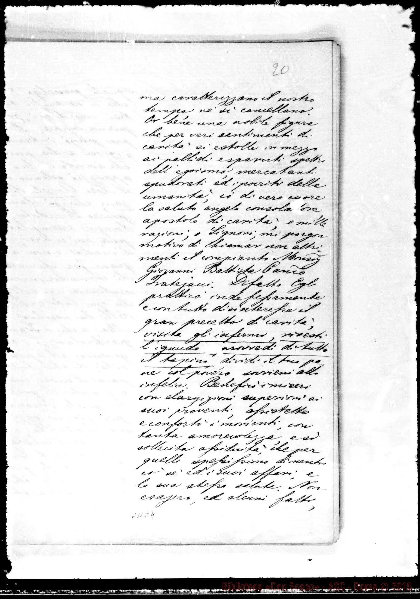 Fotogramma C 4 — Elogio funebre in onore di Mons. Fratejacci