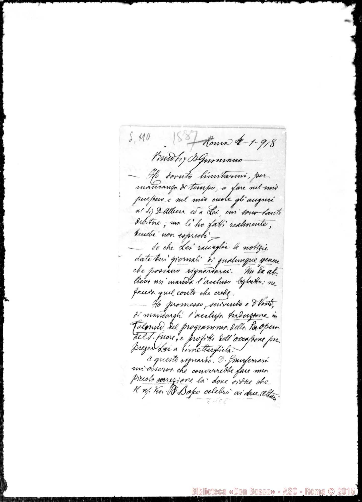 Fotogramma E 2 — Gaido-Gusmano. Precisazione