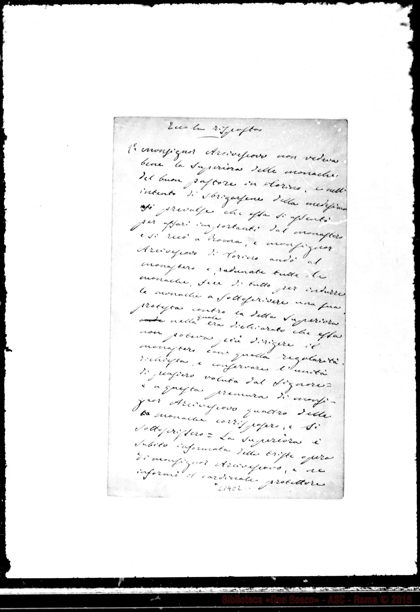 Fotogramma C 2 — Ecco la risposta…