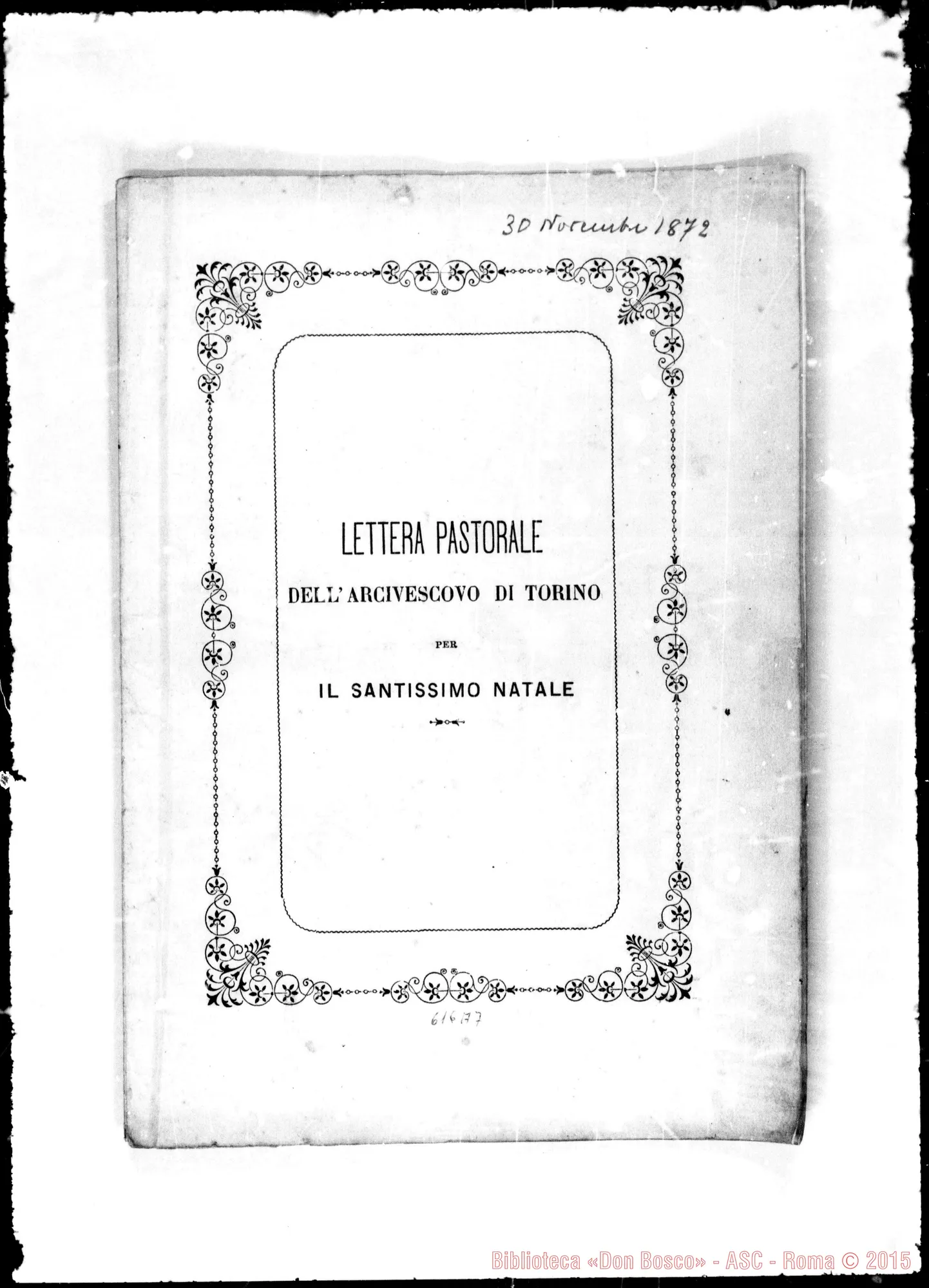 Fotogramma A 7 — Lettere Pastorali: 30-11-1872