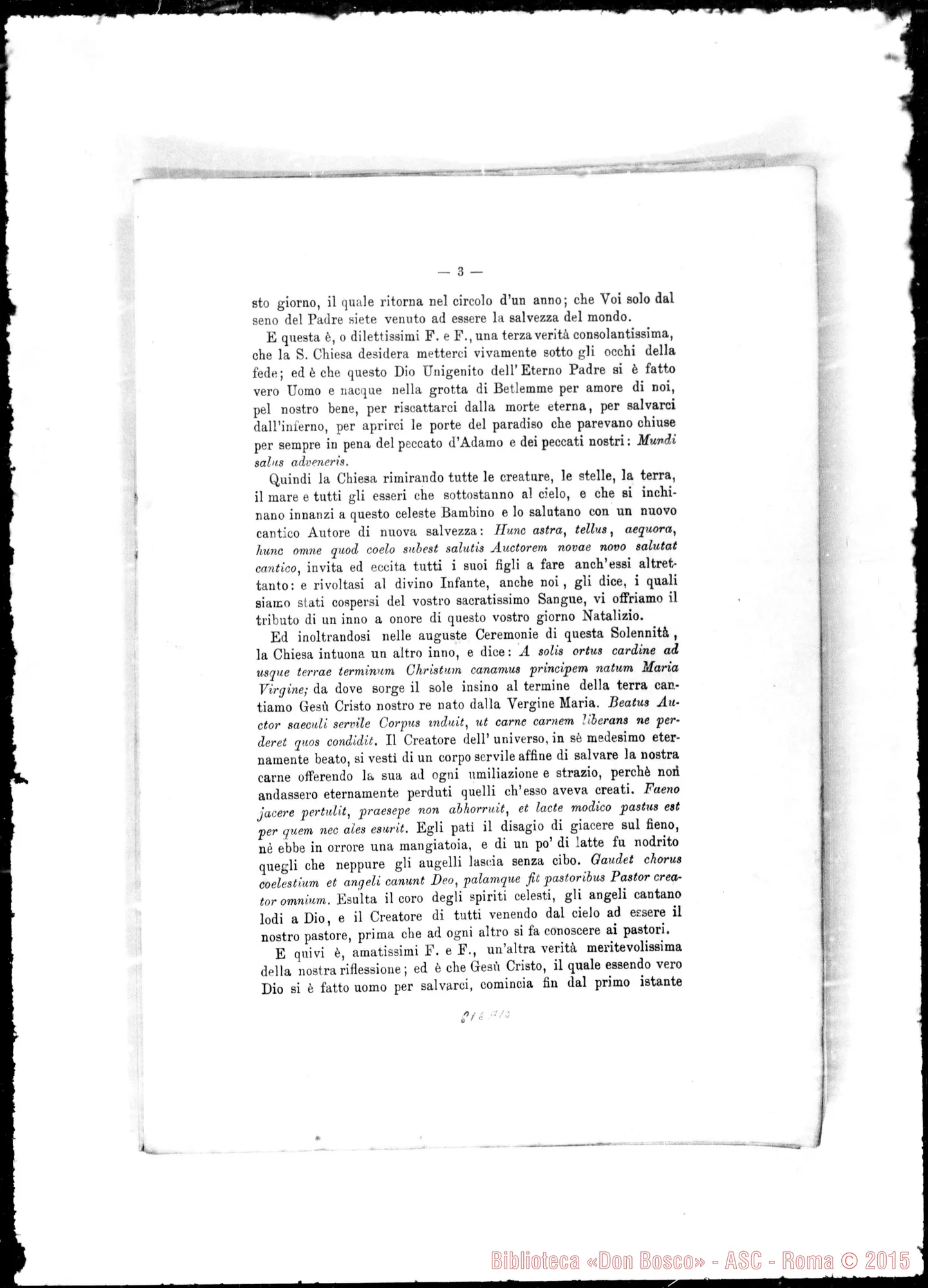 Fotogramma A 10 — Lettere Pastorali: 30-11-1872