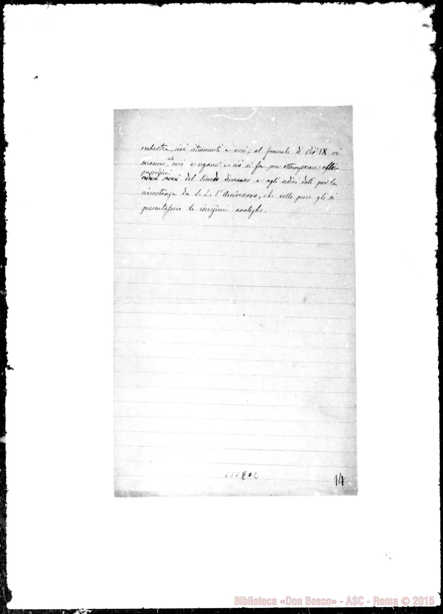 Fotogramma E 2 — 10- 1-1878. Con note ms.