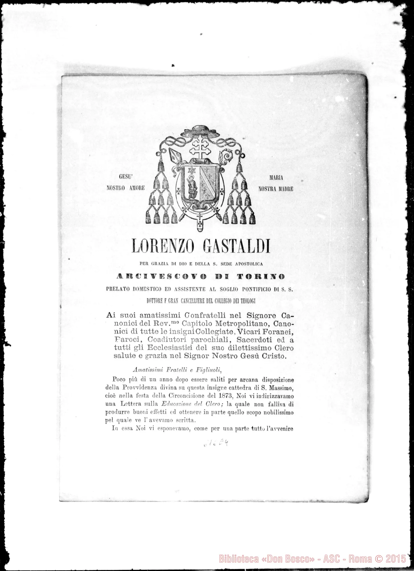 Fotogramma E 4 — 12- 1-1878. Con note ms.