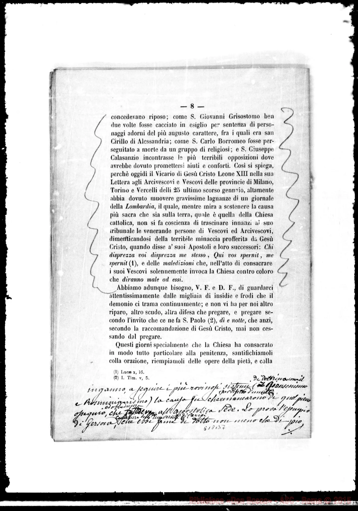 Fotogramma B 7 — 13- 2-1882. Con note ms.
