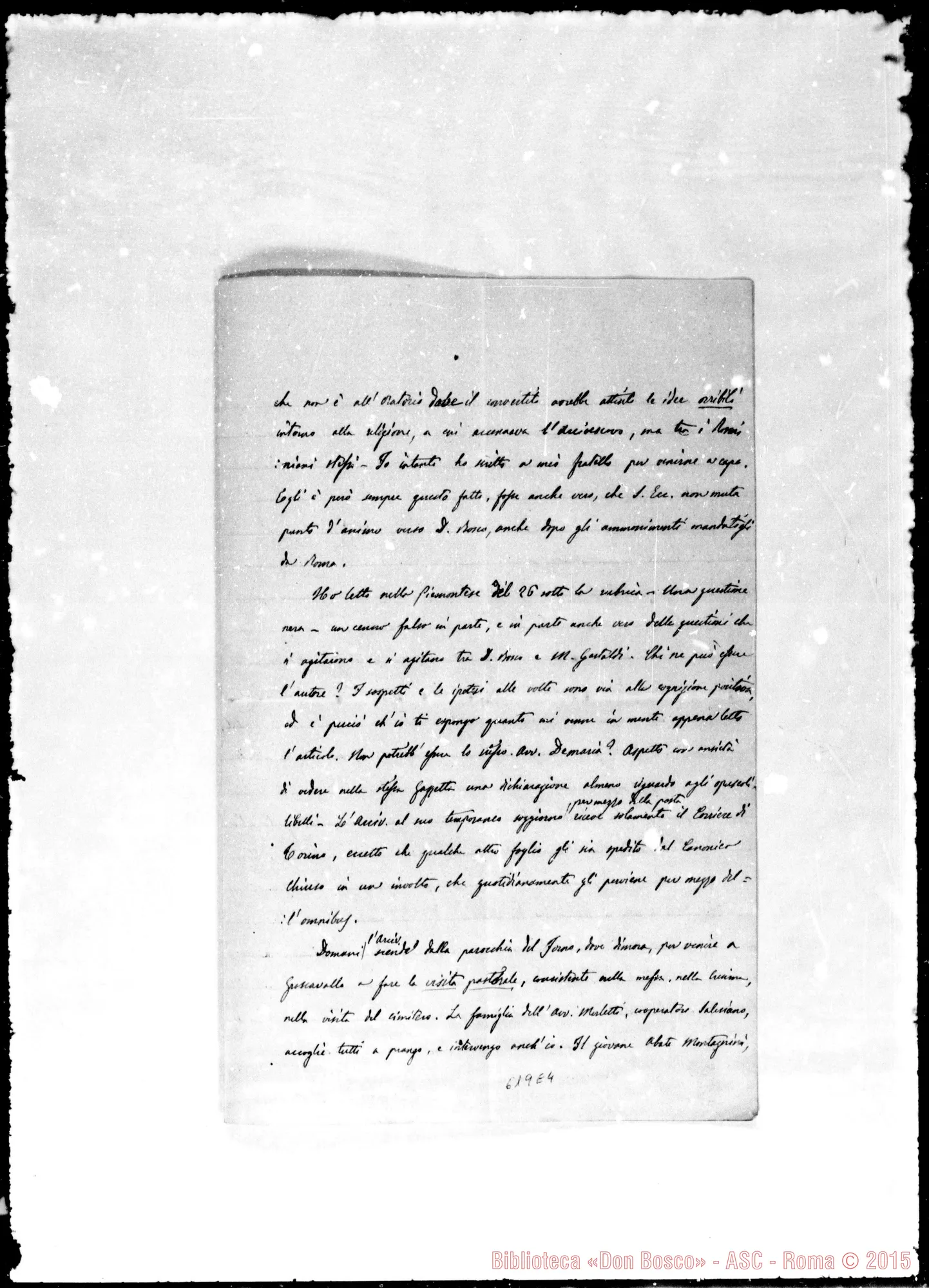 Fotogramma E 4 — » »-Carissimo. 29- 7-1882