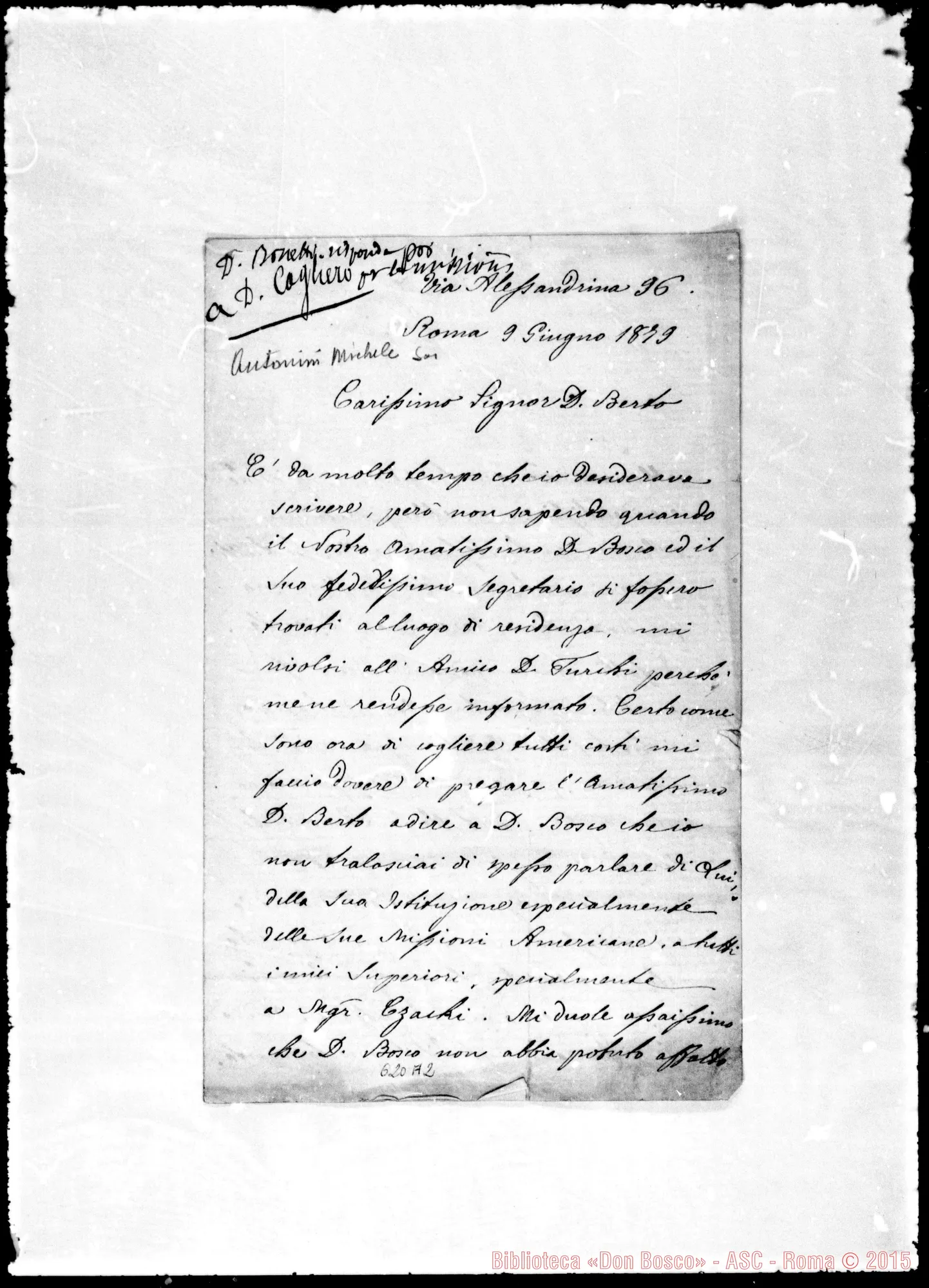 Fotogramma A 2 — Antonini Michele-Berto. 9-6-1879