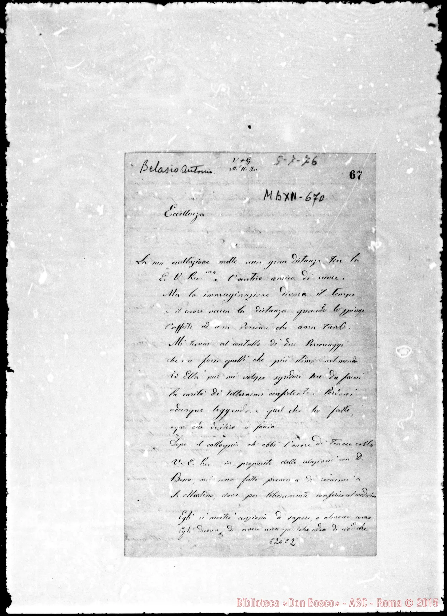 Fotogramma C 2 — Belasio Antonio, sac.-Gastaldi. 5-7-1876