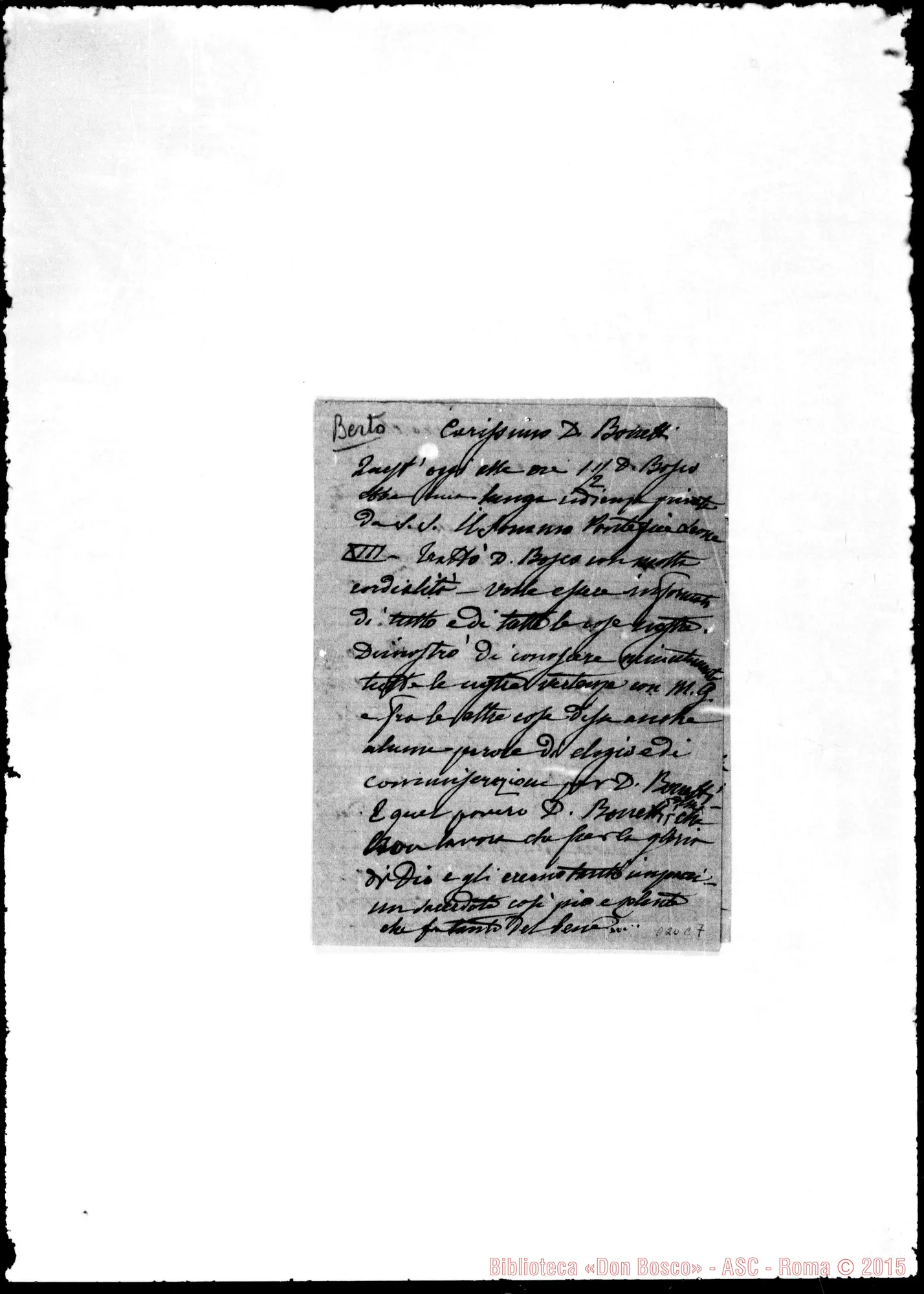 Fotogramma C 7 — »-Bonetti. Senza data