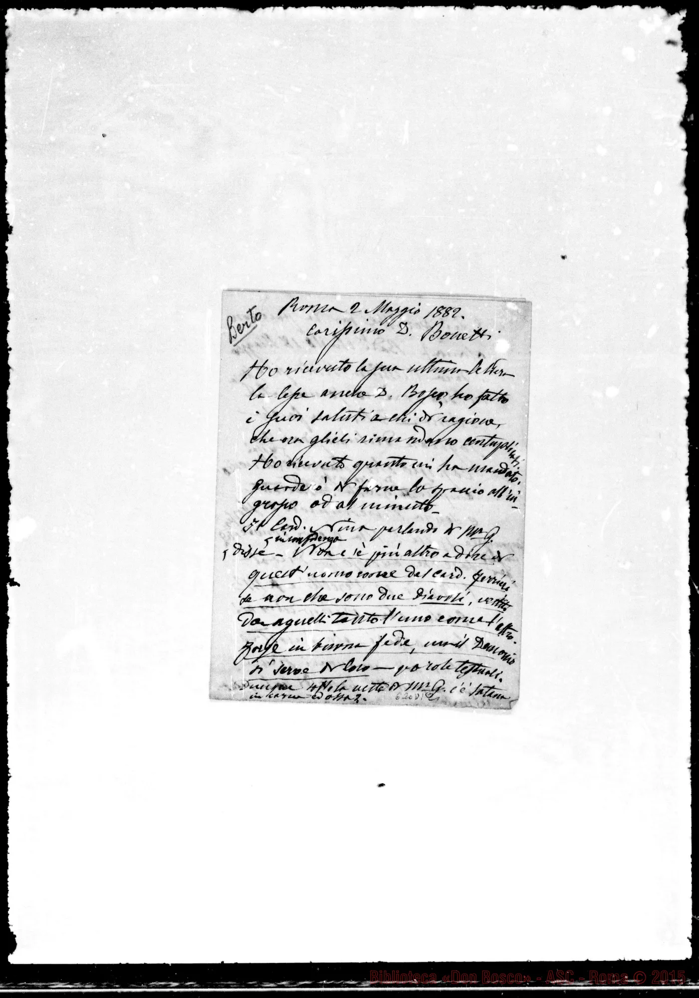 Fotogramma D 12 — »-Bonetti. 2-5-1882