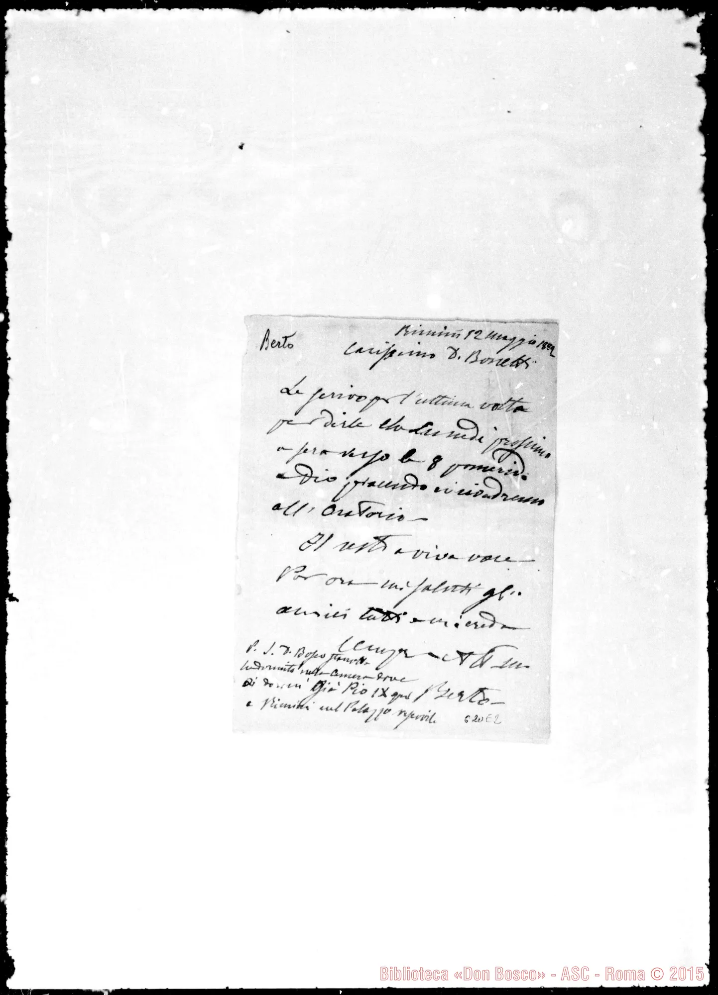 Fotogramma E 2 — »-Bonetti. 12-5-1882