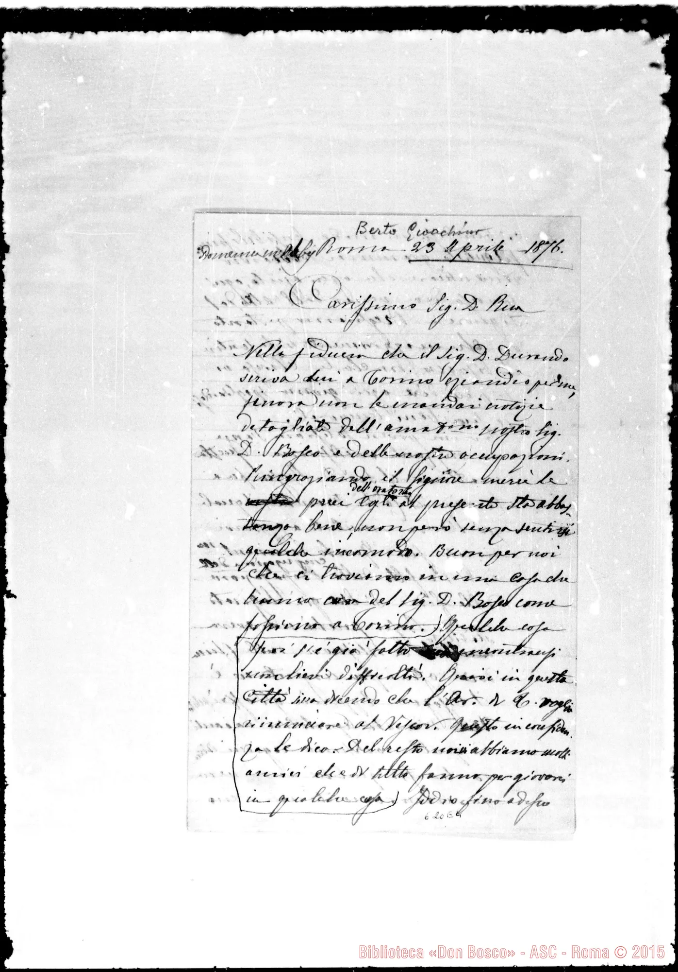 Fotogramma E 4 — »-Rua. 23-4-1876