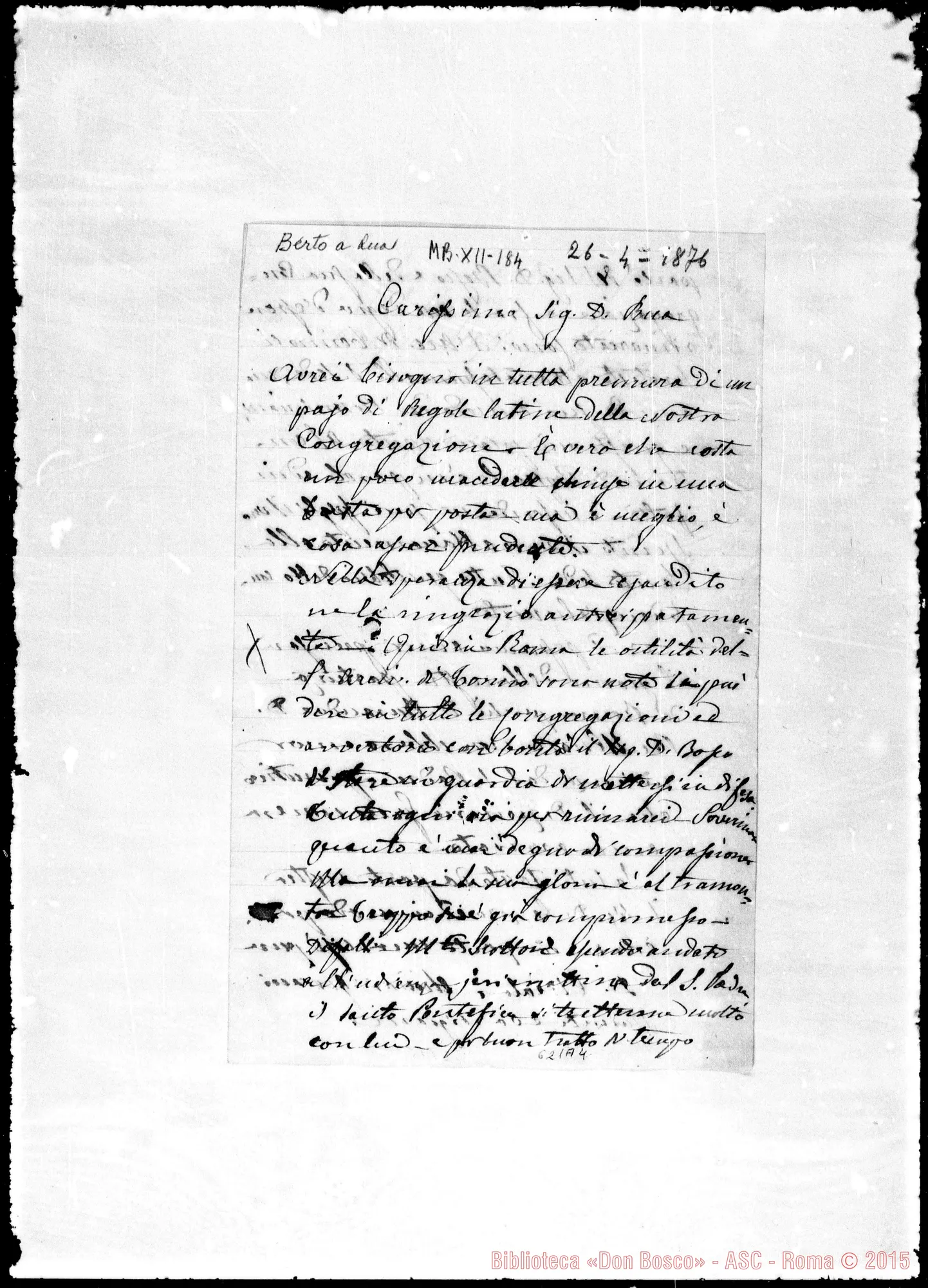 Fotogramma A 4 — »-Rua. 26-4-1876