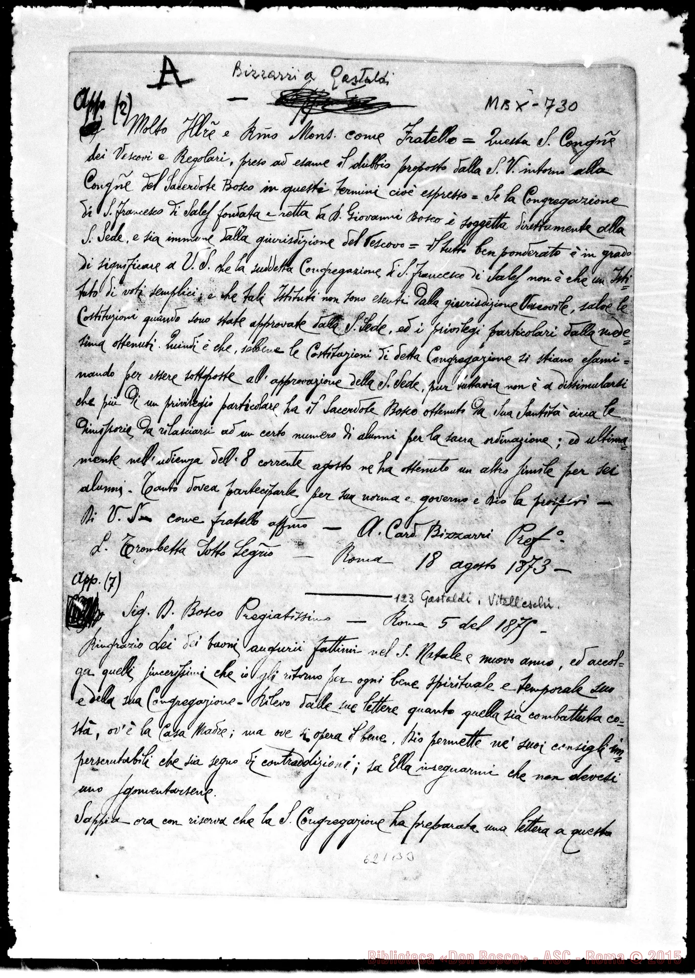 Fotogramma B 3 — Bizzarri, Card, E altre (Vitelleschi, Pellicani…)-Gastaldi. 18-8-1873