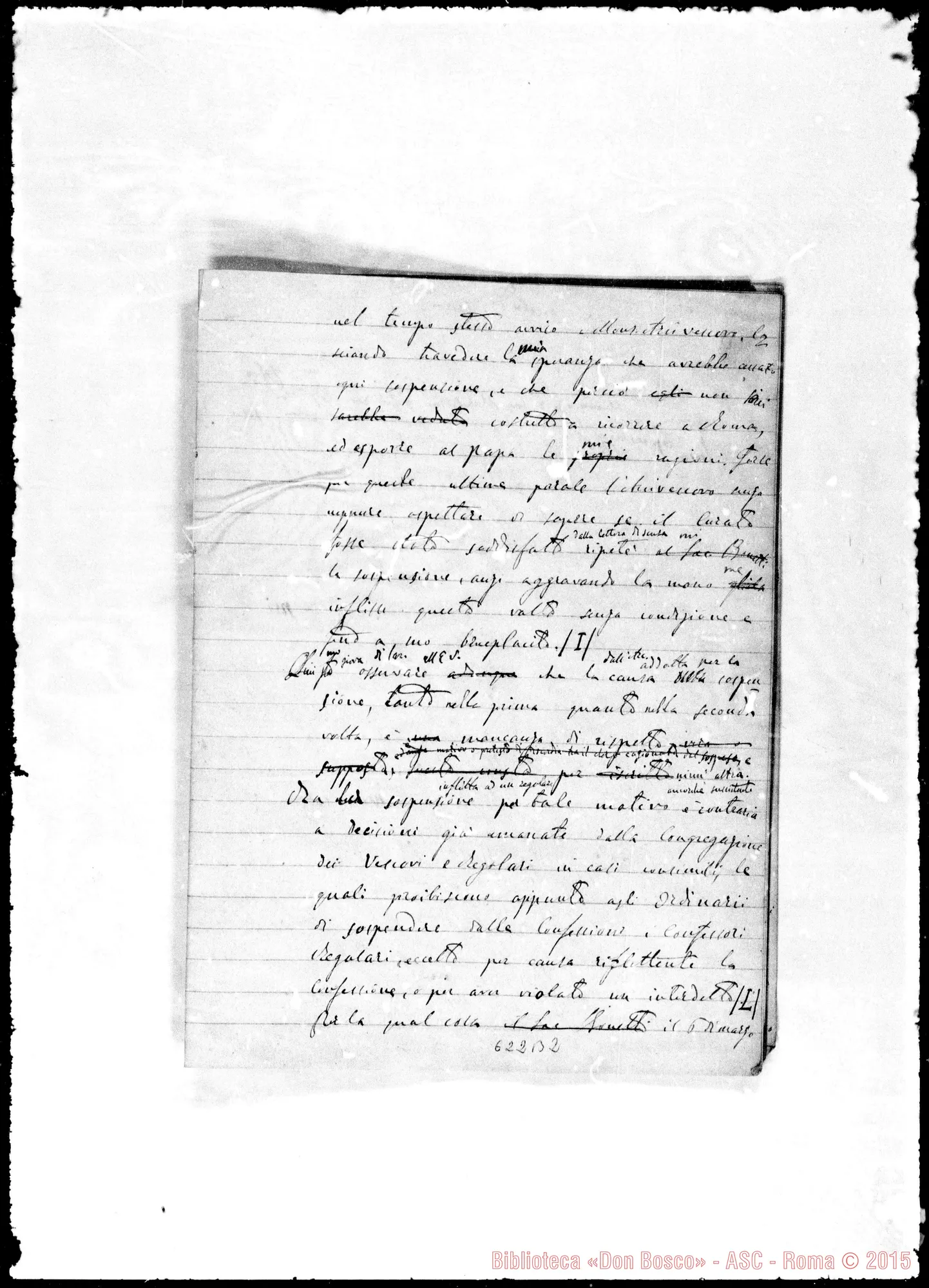 Fotogramma B 2 — Esposizione compendiata sulla vertenza… Ms. Bonetti