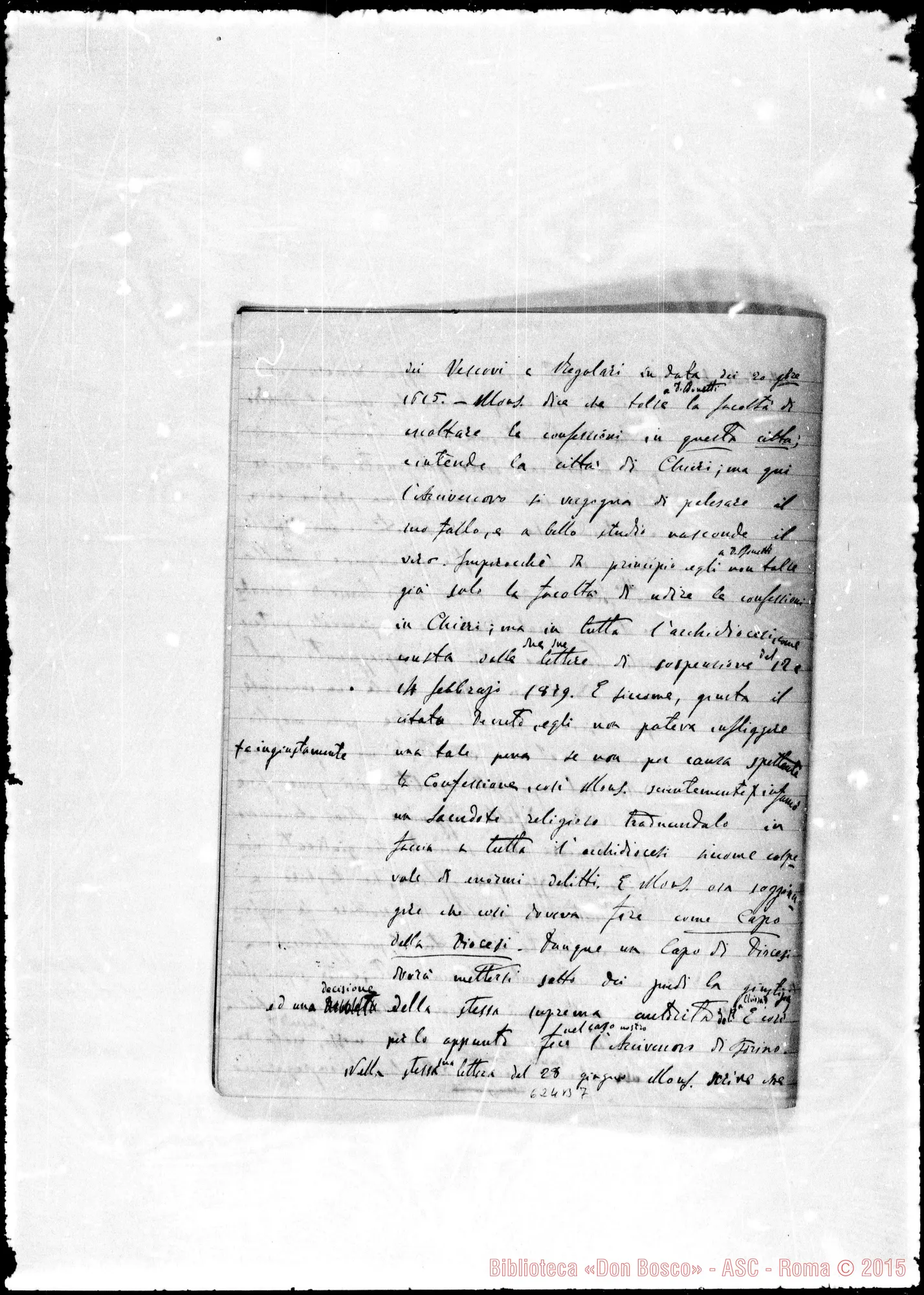 Fotogramma B 7 — Lettera: 28-6-80 Appunti sopra la lettera Gastaldi-Bonetti