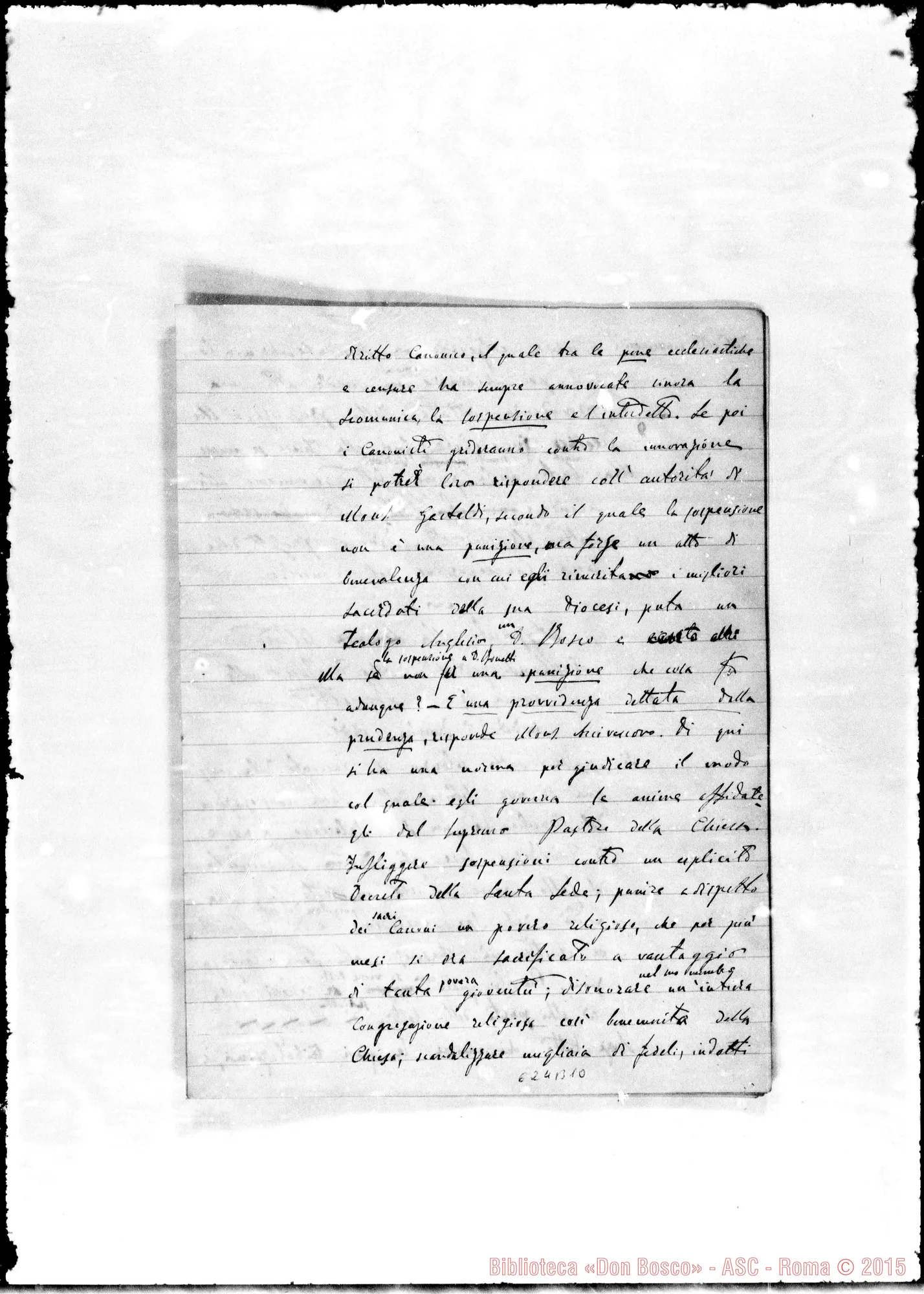 Fotogramma B 10 — Lettera: 28-6-80 Appunti sopra la lettera Gastaldi-Bonetti