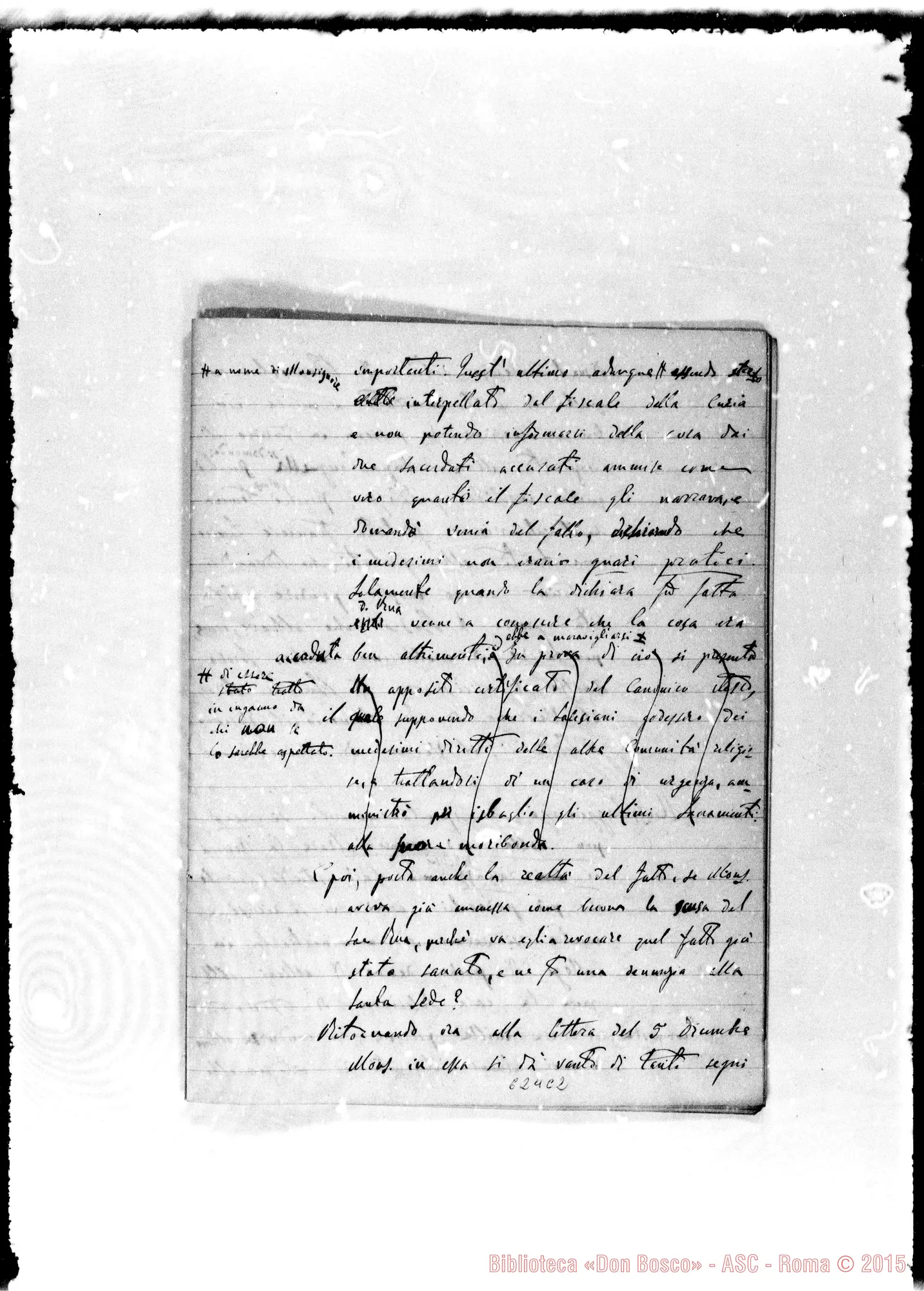 Fotogramma C 2 — Lettera: 28-6-80 Appunti sopra la lettera Gastaldi-Bonetti