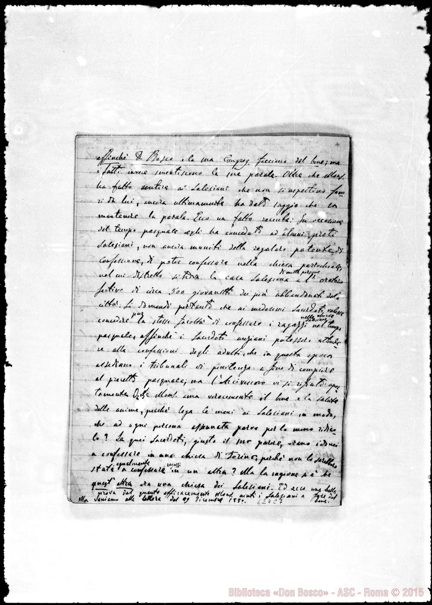 Fotogramma C 7 — Lettera: 28-6-80 Appunti sopra la lettera Gastaldi-Bonetti
