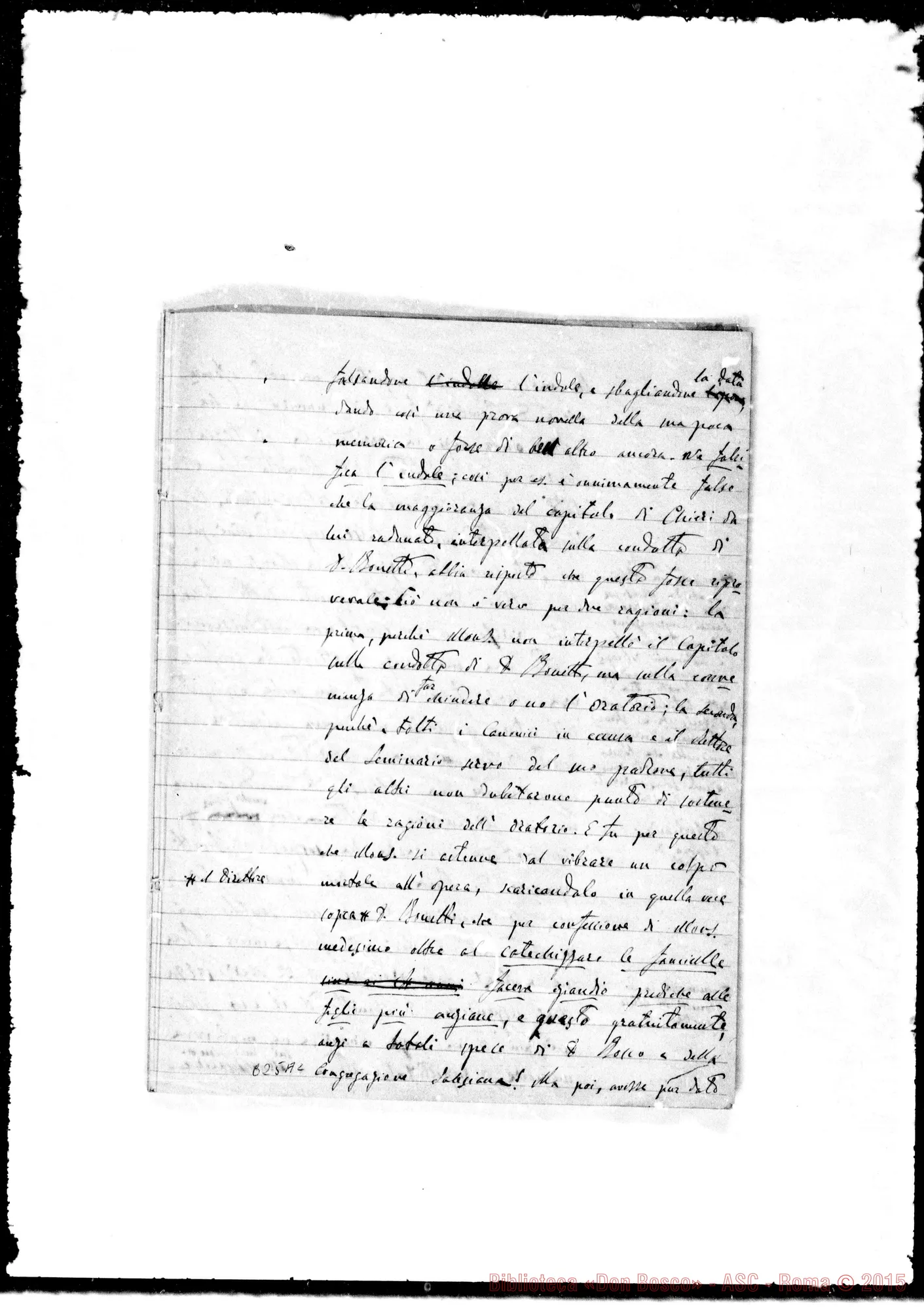 Fotogramma A 2 — Lettera: 29-12-80 Gastaldi-Card. Prefetto. Appunti sopra lettera