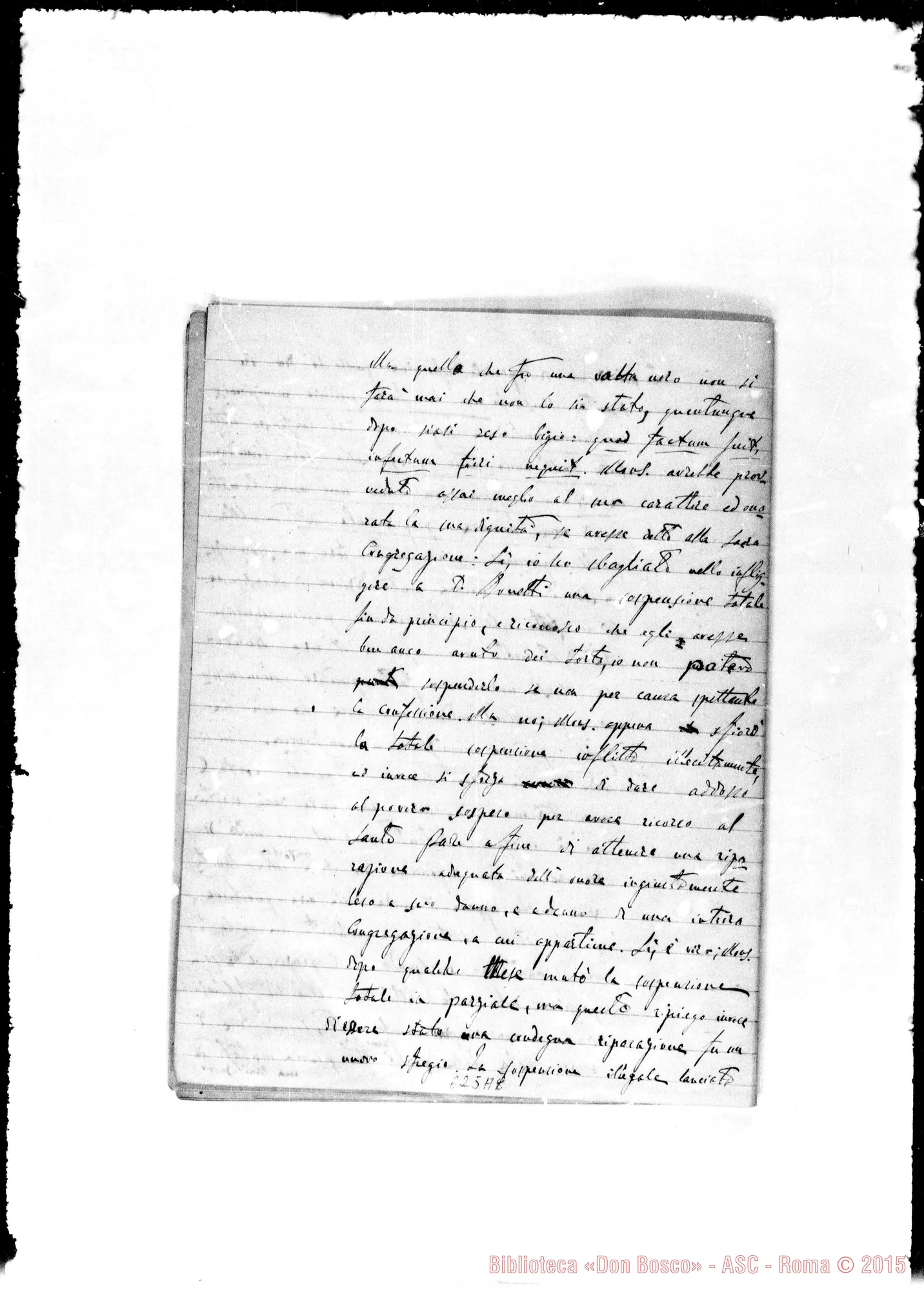 Fotogramma A 7 — Lettera: 29-12-80 Gastaldi-Card. Prefetto. Appunti sopra lettera