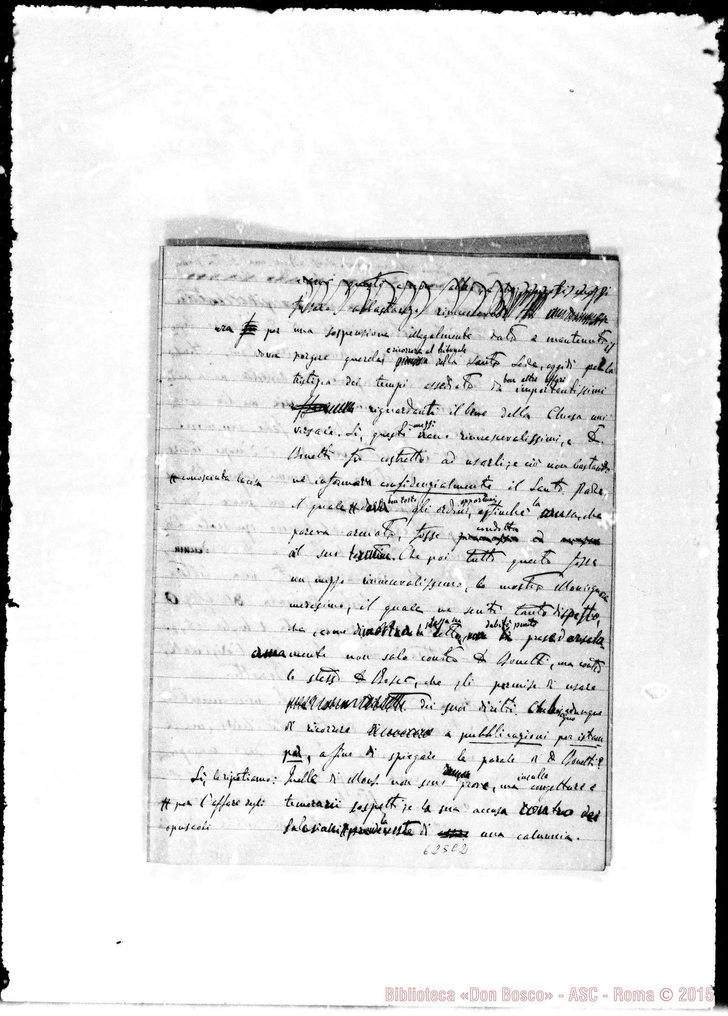 Fotogramma C 2 — Lettera: 29-12-80 Gastaldi-Card. Prefetto. Appunti sopra lettera