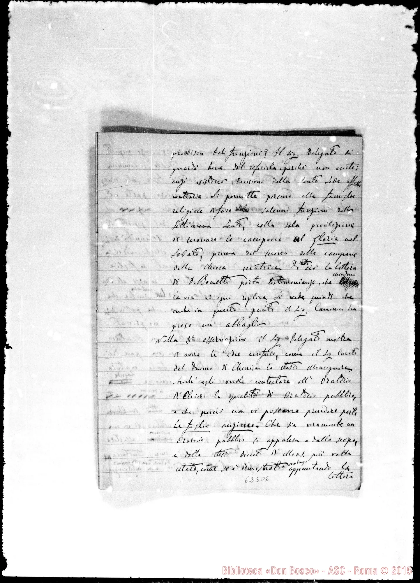 Fotogramma D 6 — Lettera: 29-12-80 Gastaldi-Card. Prefetto. Appunti sopra lettera