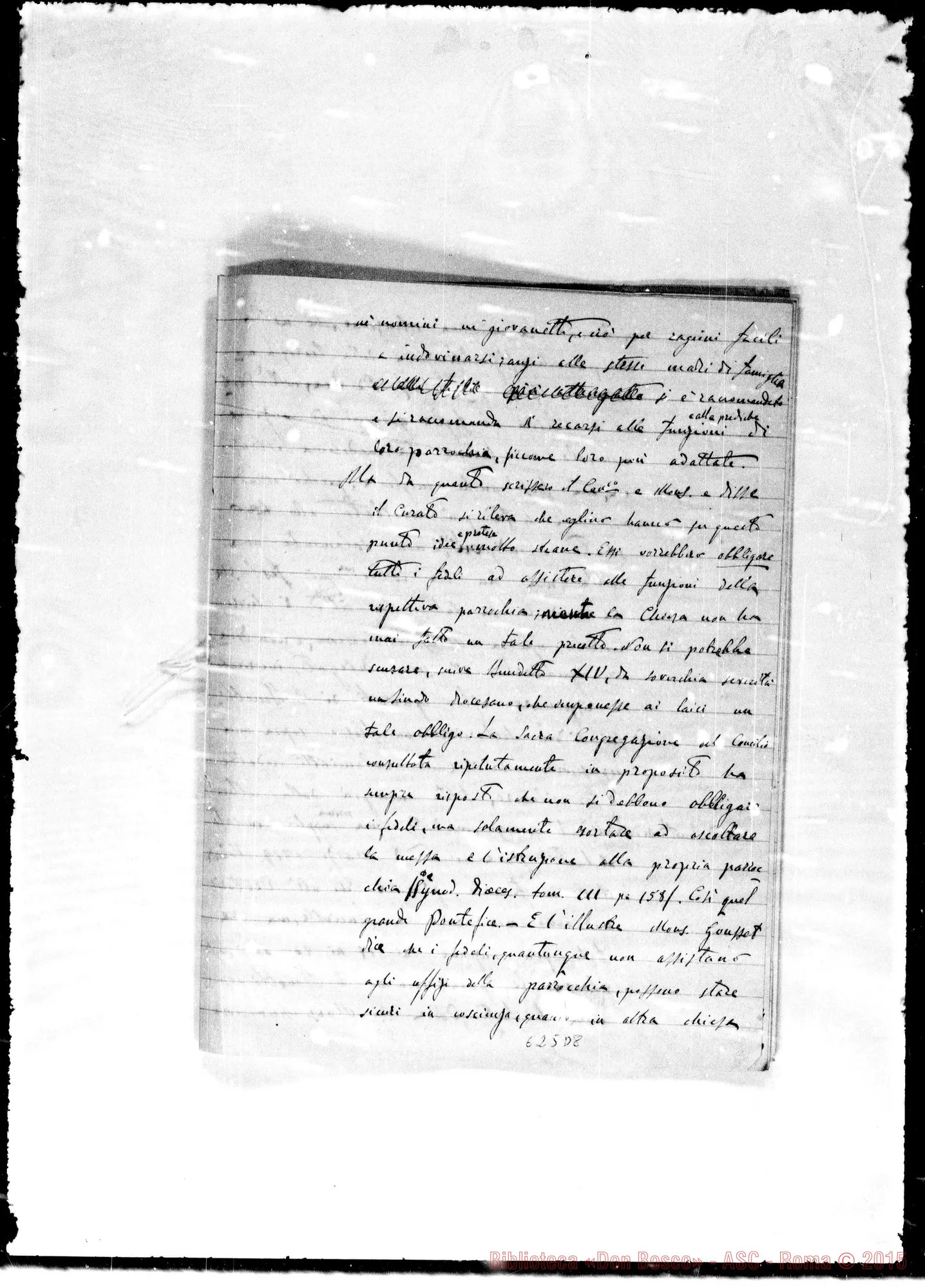 Fotogramma D 8 — Lettera: 29-12-80 Gastaldi-Card. Prefetto. Appunti sopra lettera