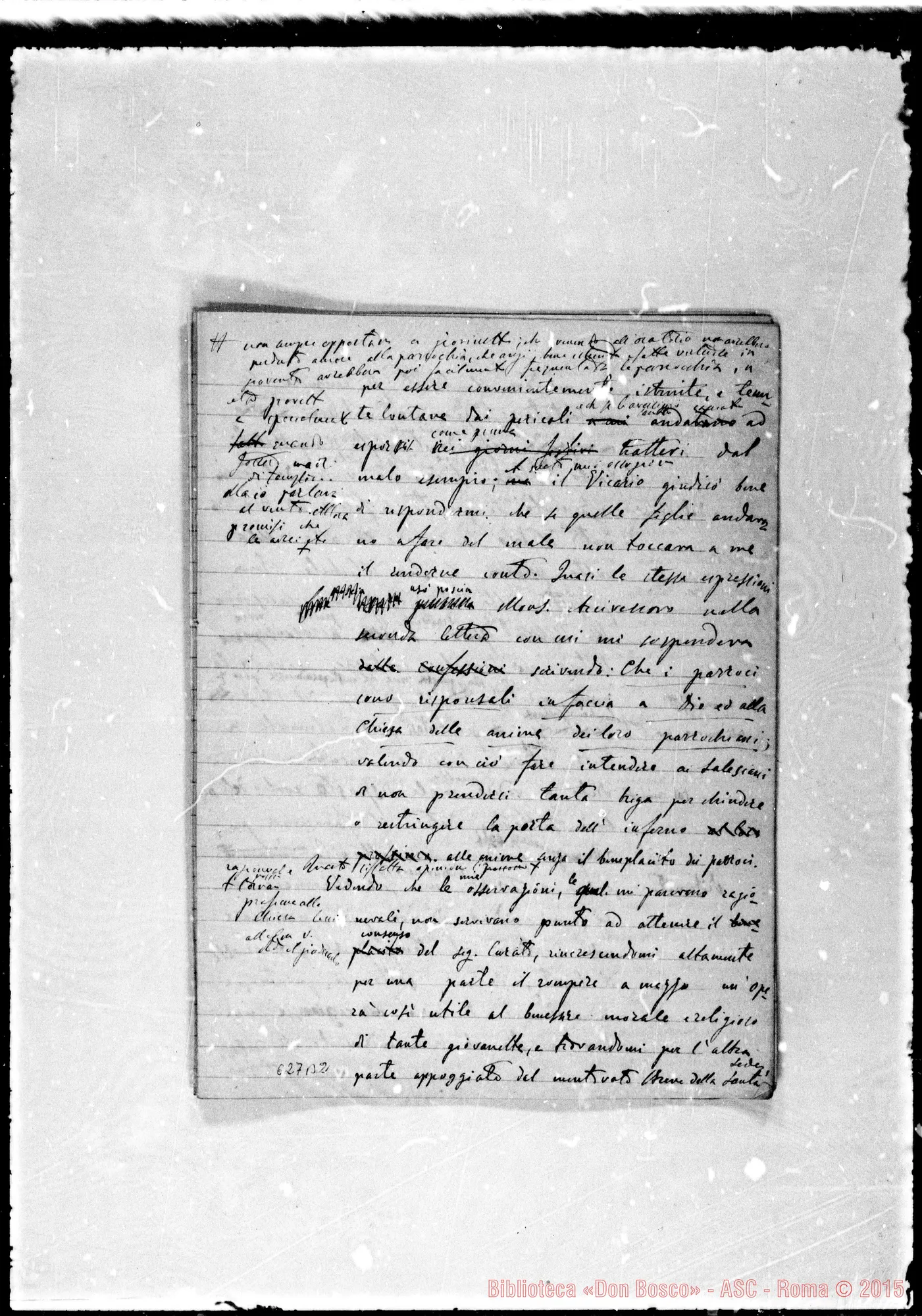 Fotogramma B 2 — Eminentissimo Principe… Minuta di lettera